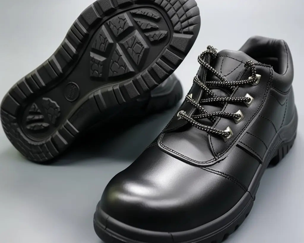 a close-up image of a slip resistant shoes
