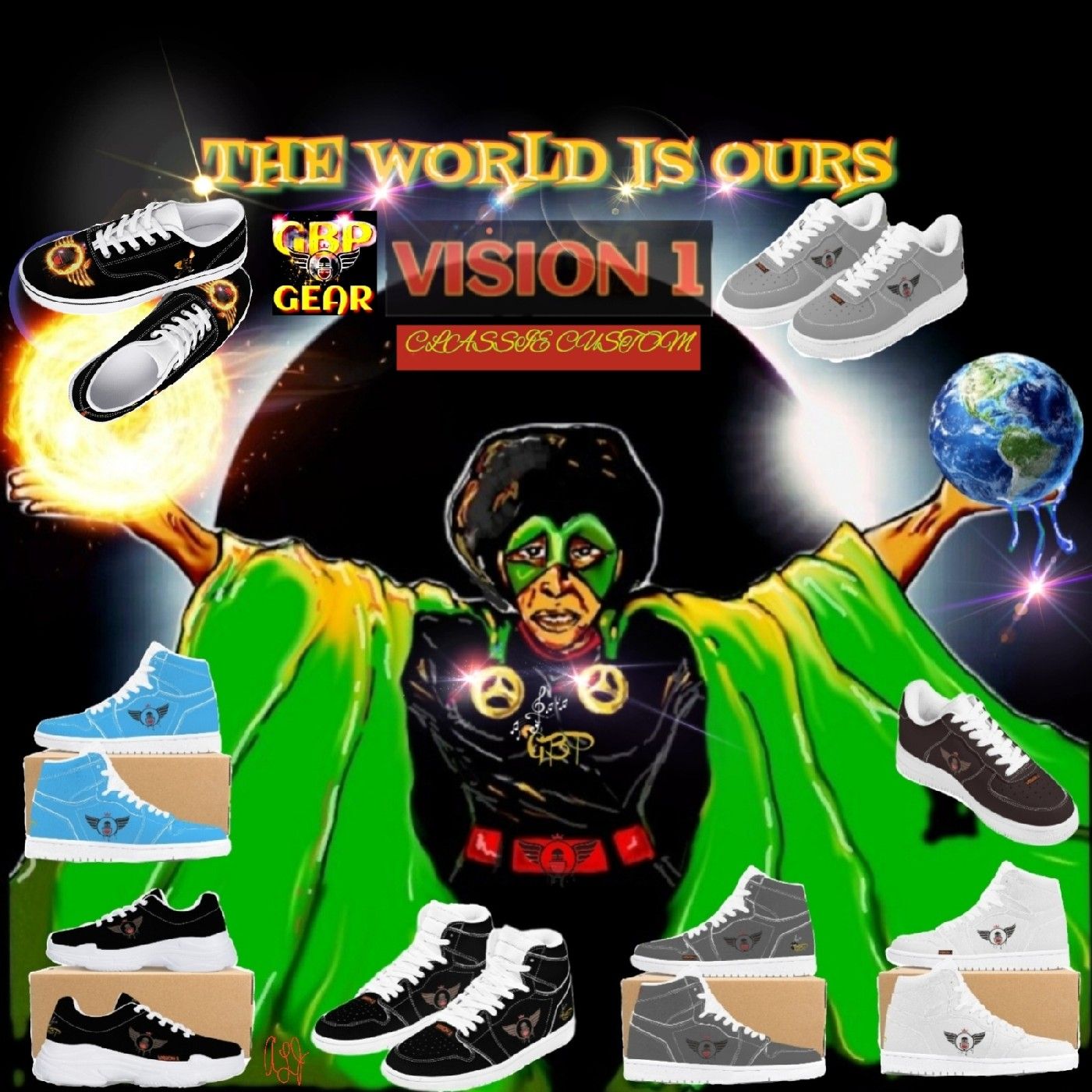 Vision 1 Custom Shoe Collection | Shoe Designs by Augustus Johnson - Shoe Zero
