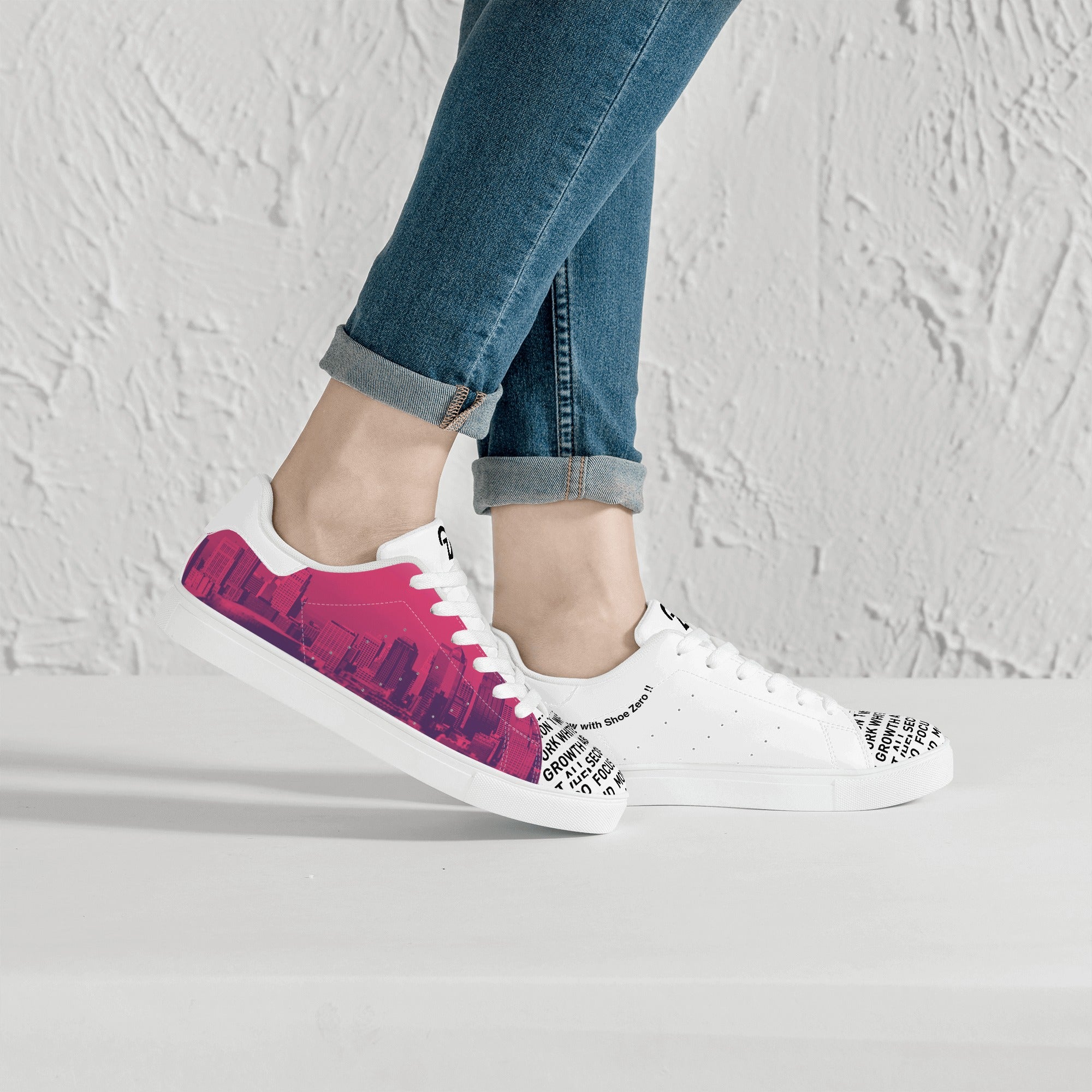 Shoe Zero Customized Vegan Leather Low tops | Building designs