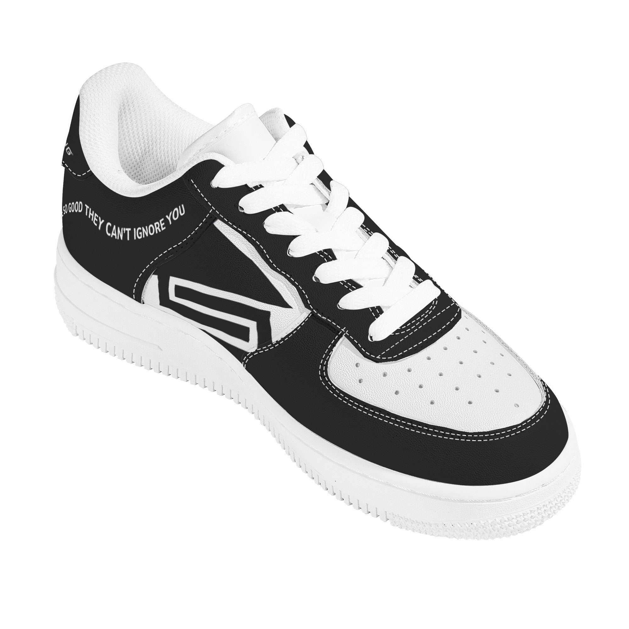 Supreme Lending (BLACK) | Company Branded Custom Sneakers | Shoe Zero