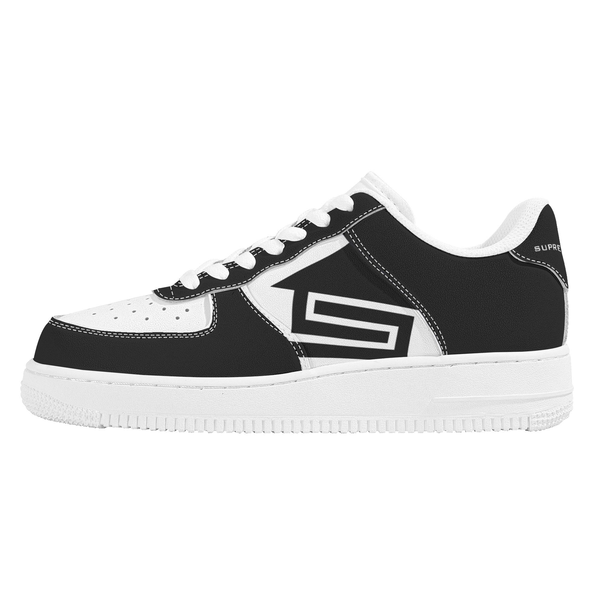 Supreme Lending (BLACK) | Company Branded Custom Sneakers | Shoe Zero