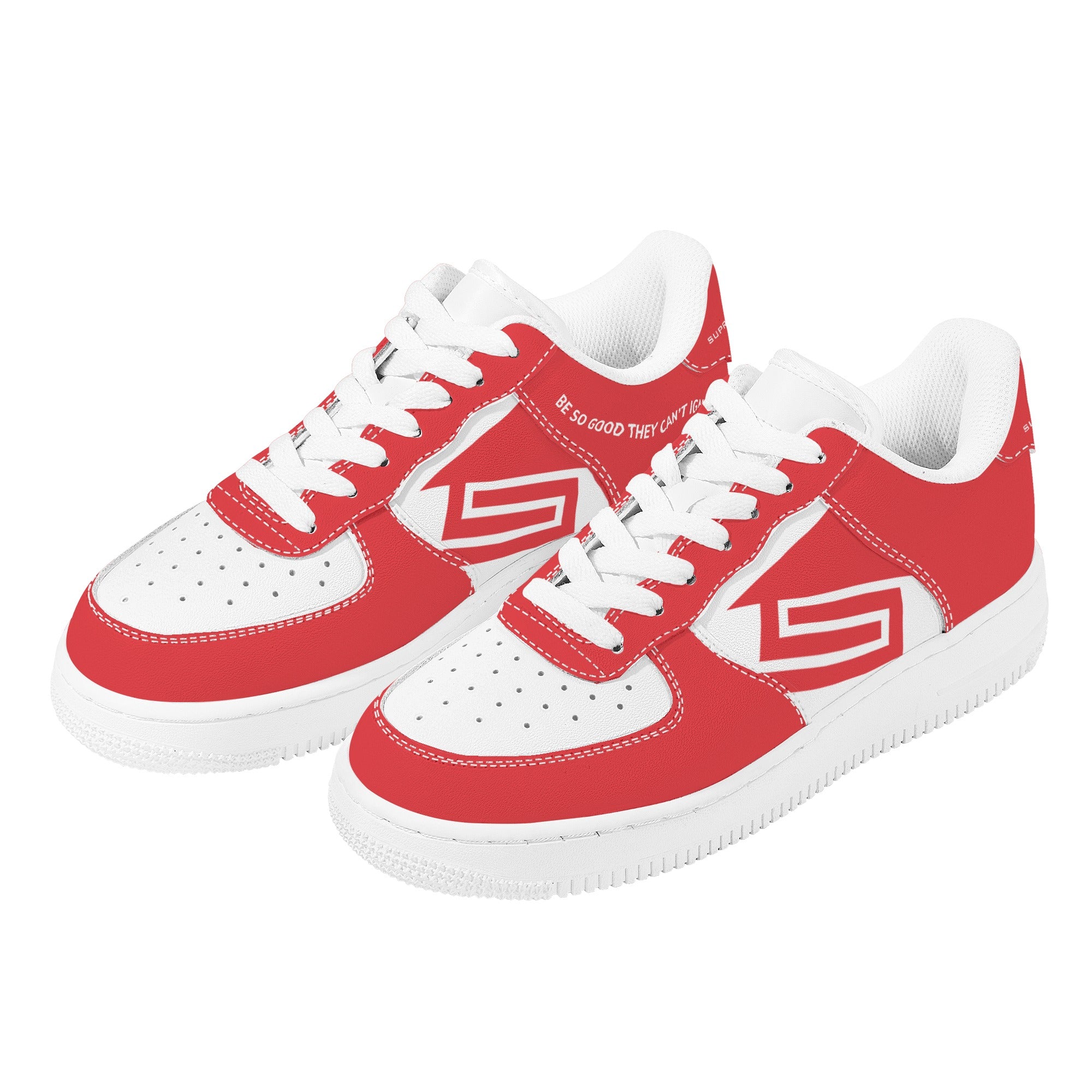 Supreme Lending (RED) | Company Branded Custom Sneakers | Shoe Zero