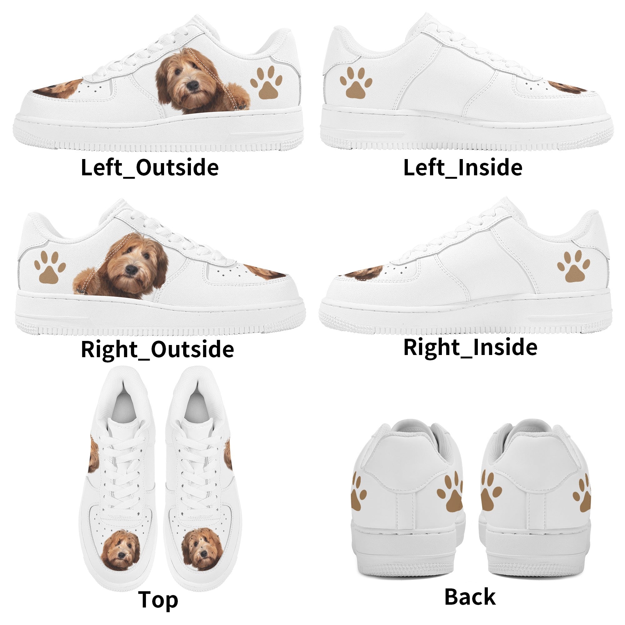 Curious Dog Shoes | Pet-Dog Themed Customized Sneakers | Shoe Zero