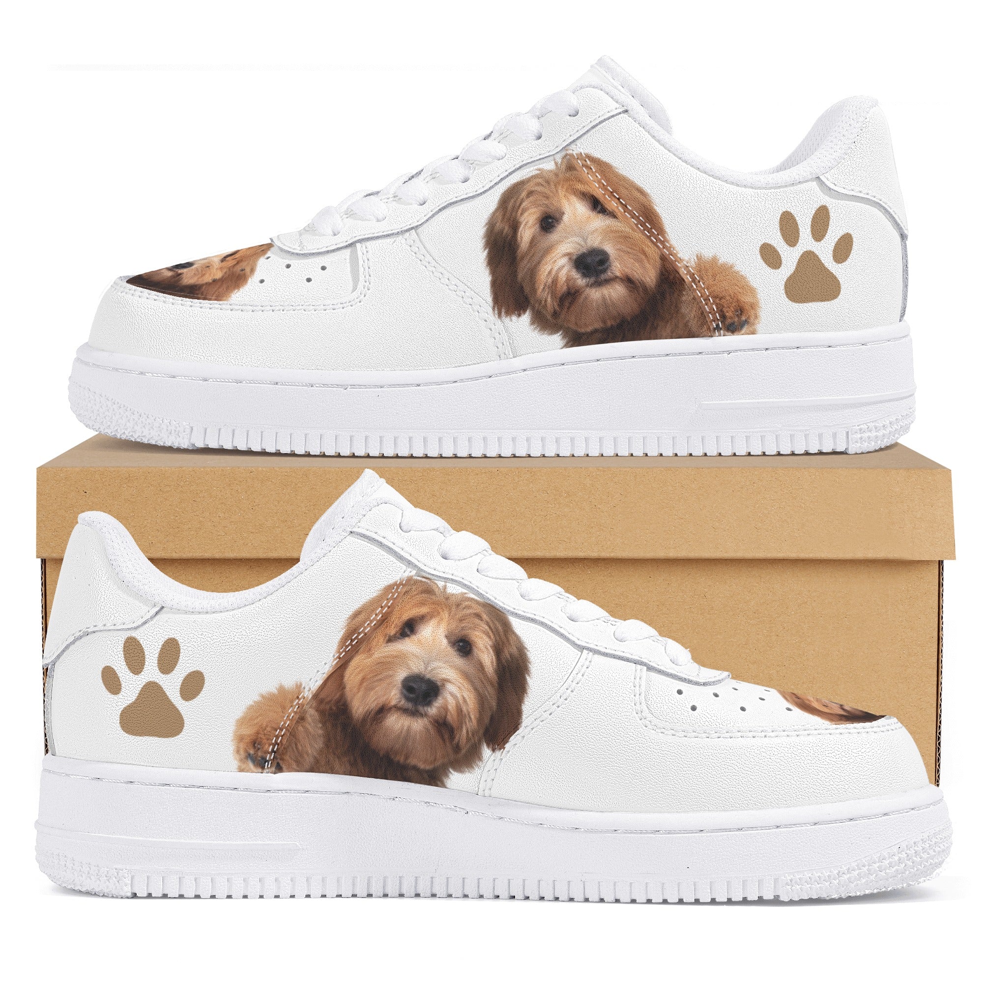 Curious Dog Shoes | Pet-Dog Themed Customized Sneakers | Shoe Zero