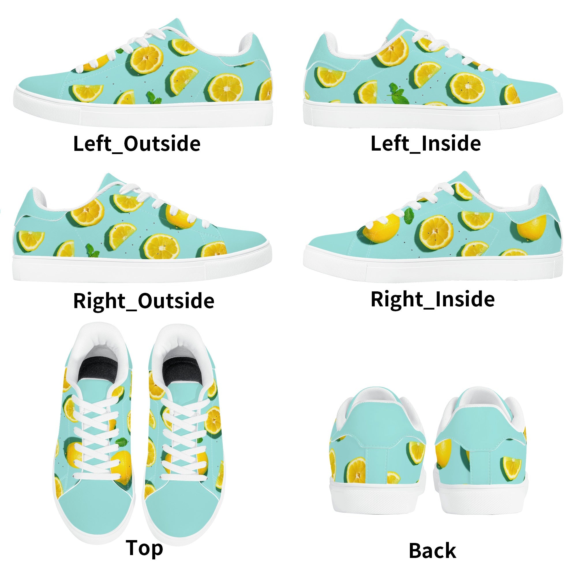 Collectable Lemon Shoes | Fruit Themed Customized Sneakers | Shoe Zero