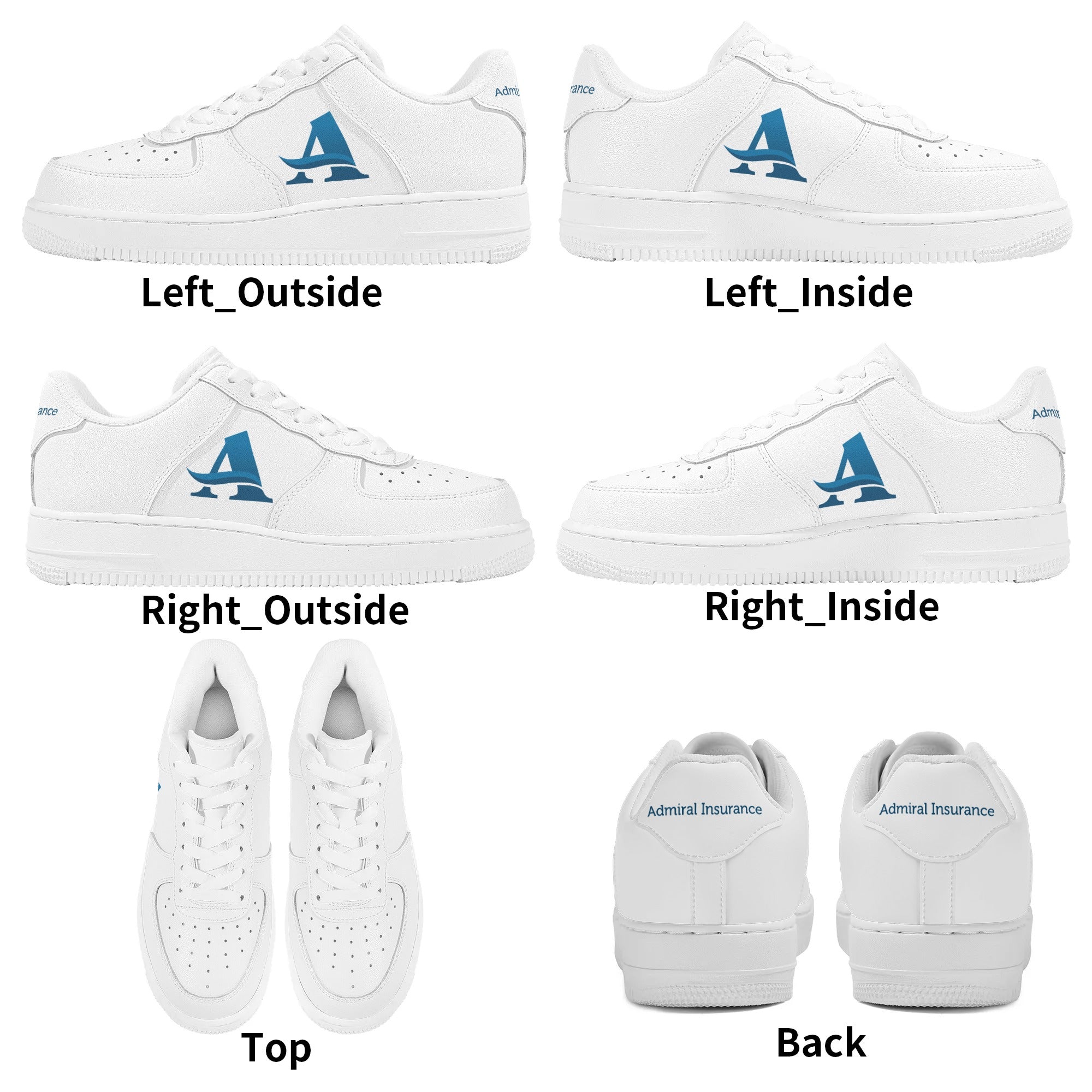 Admiral Insurance | Business Branded Customized Shoes | Shoe Zero