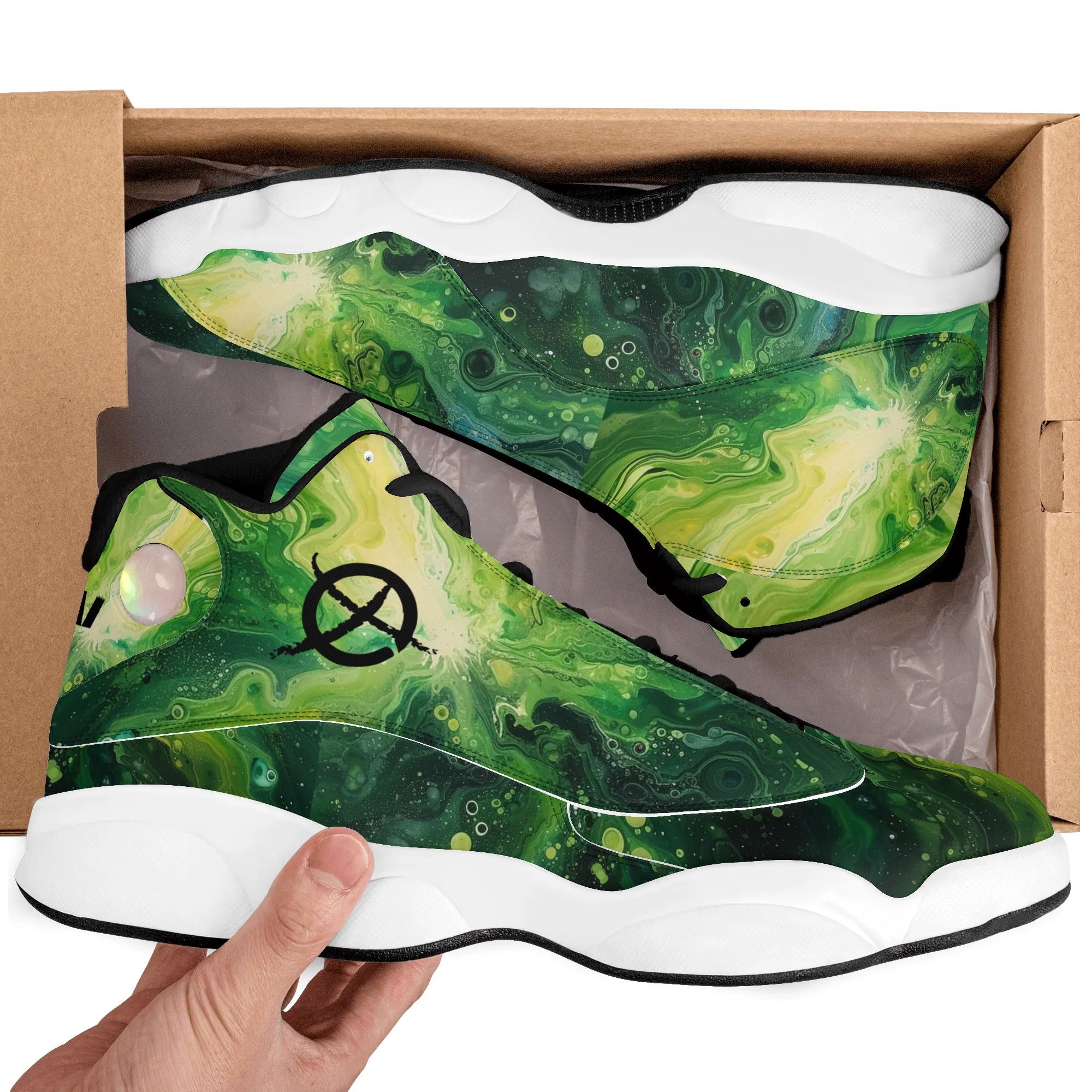 Green Plasma | Customized Basketball Shoes | Shoe Zero