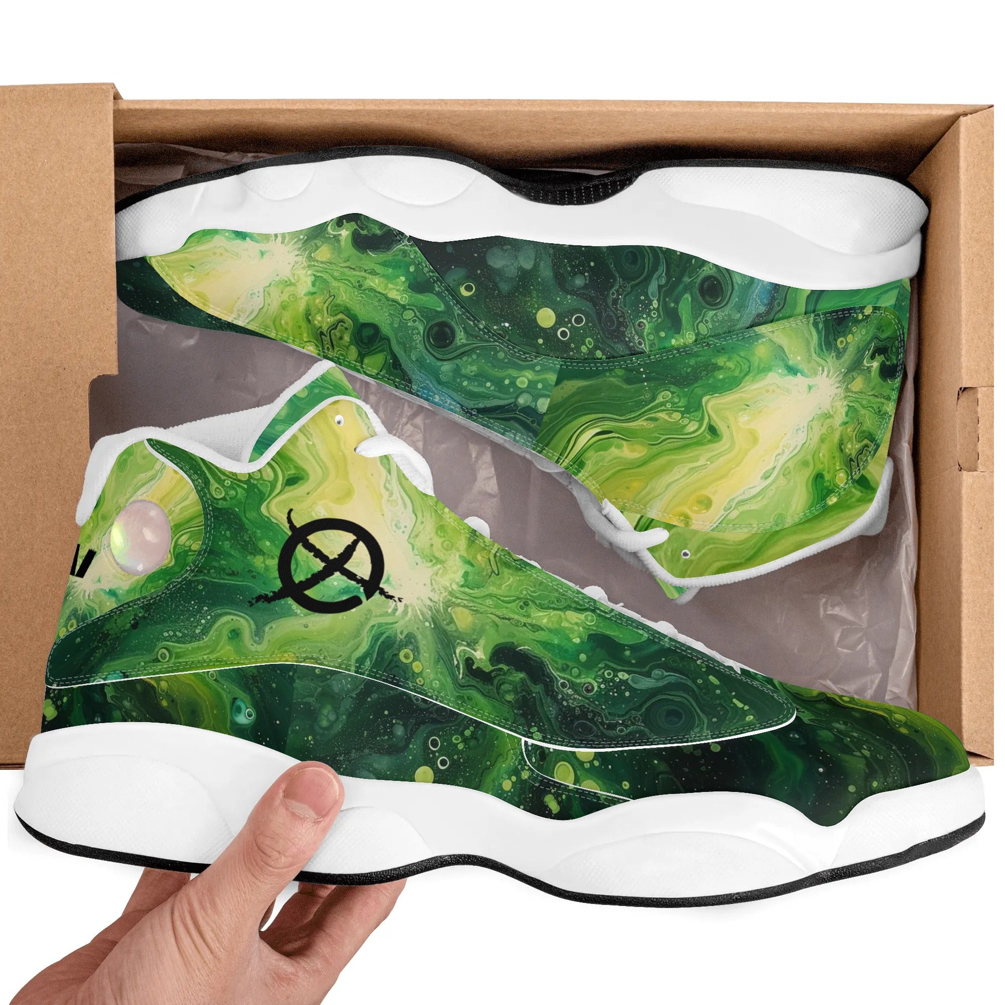 Green Plasma | Customized Basketball Shoes | Shoe Zero