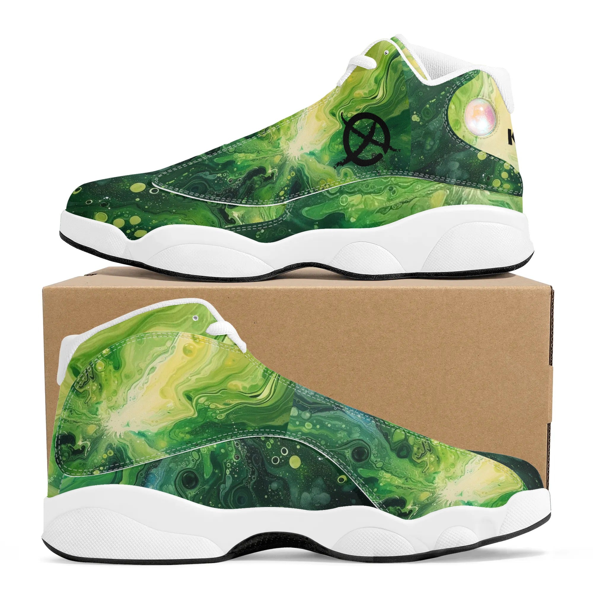 Green Plasma | Customized Basketball Shoes | Shoe Zero