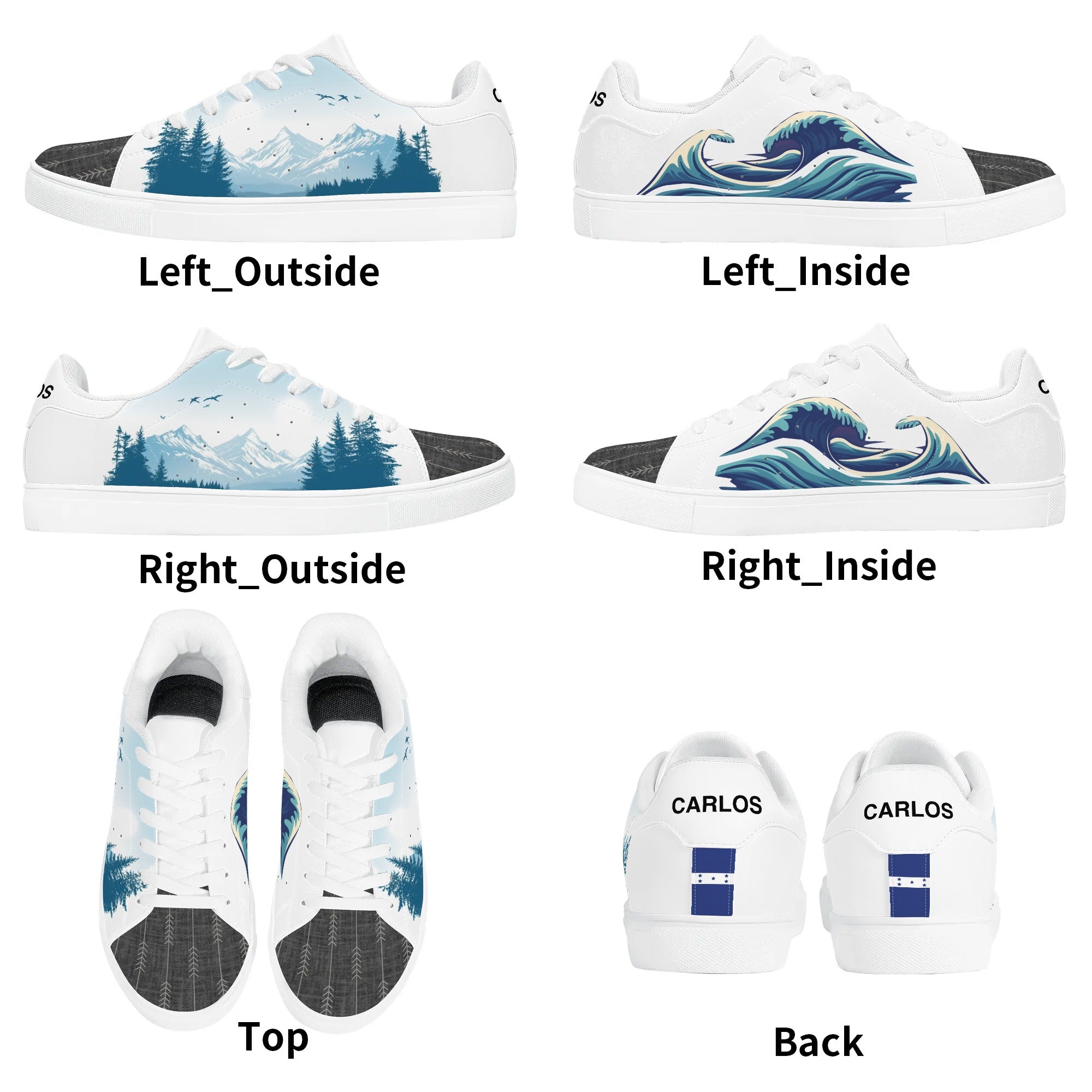 Carlos - Hondorus Flag | Business Branded Custom Shoes | Shoe Zero