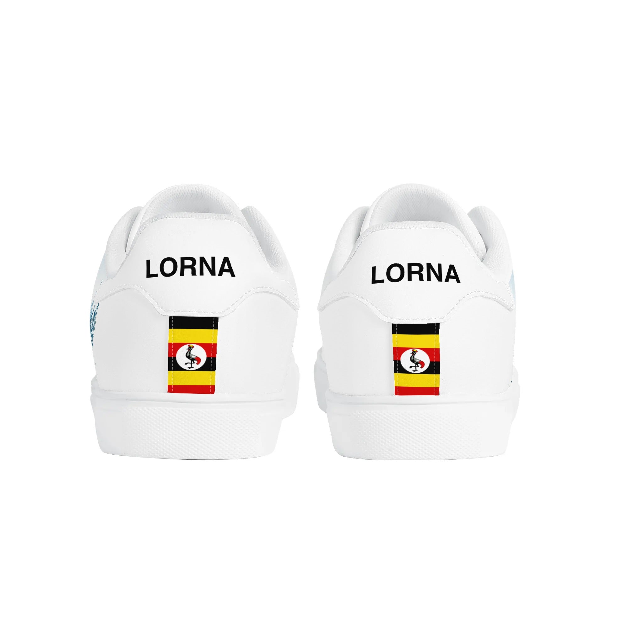 Lorna - Uganda Flag  | Business Branded Custom Shoes | Shoe Zero