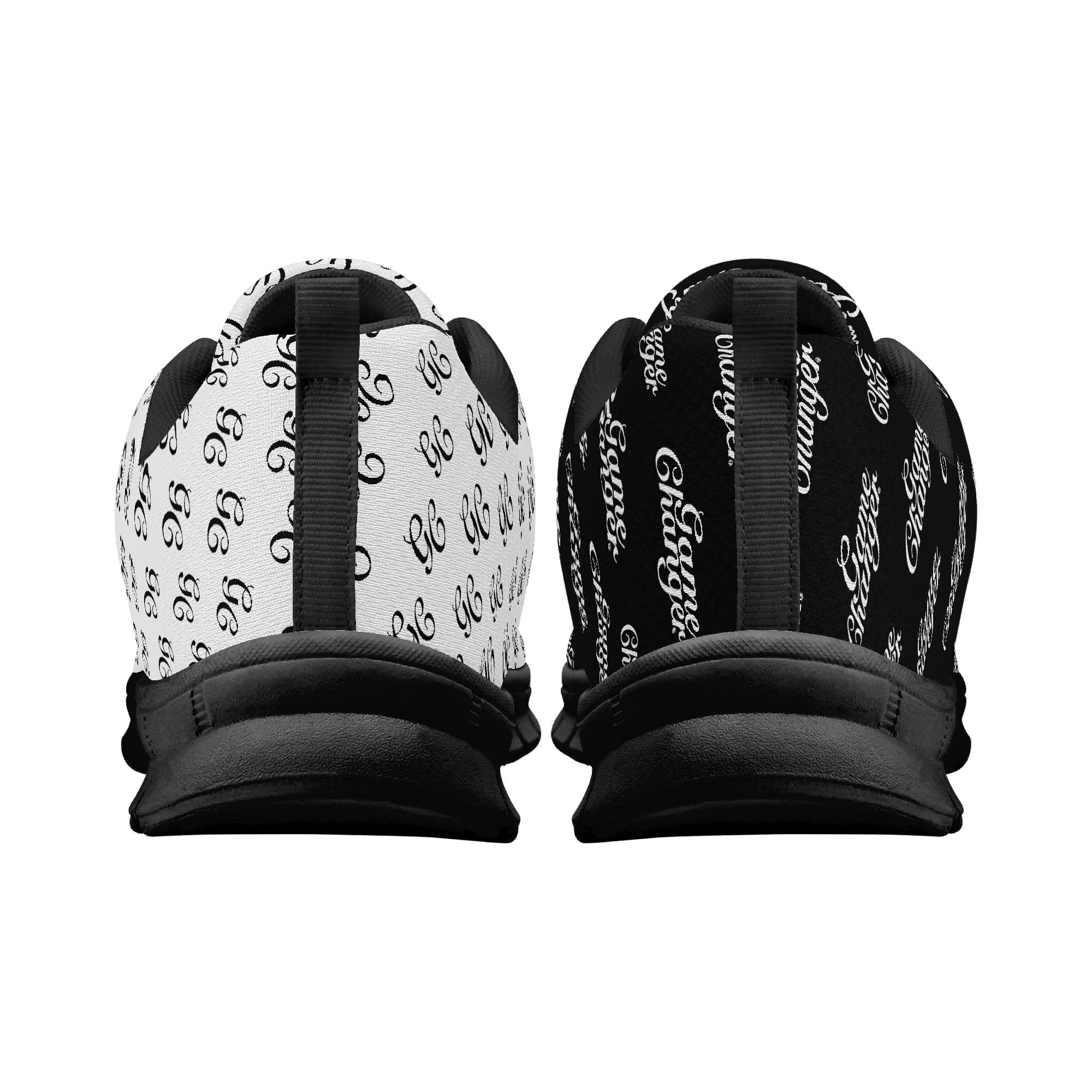 Game Changer V1 Black and White Running Shoe | Shoe Zero Design a Shoe Line
