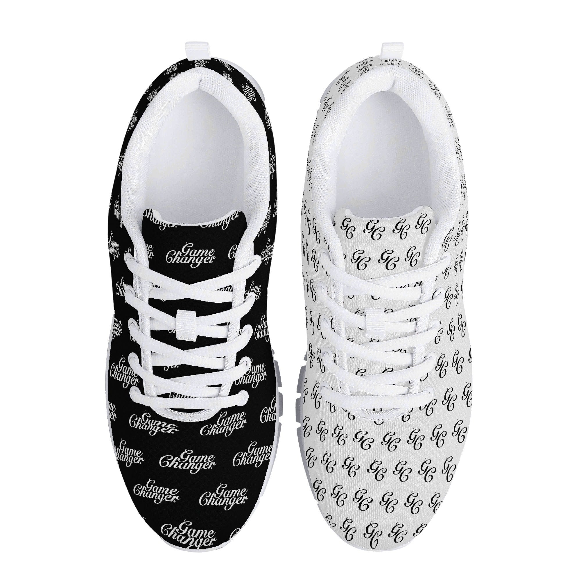 Game Changer V1 Black and White Running Shoe | Shoe Zero Design a Shoe Line