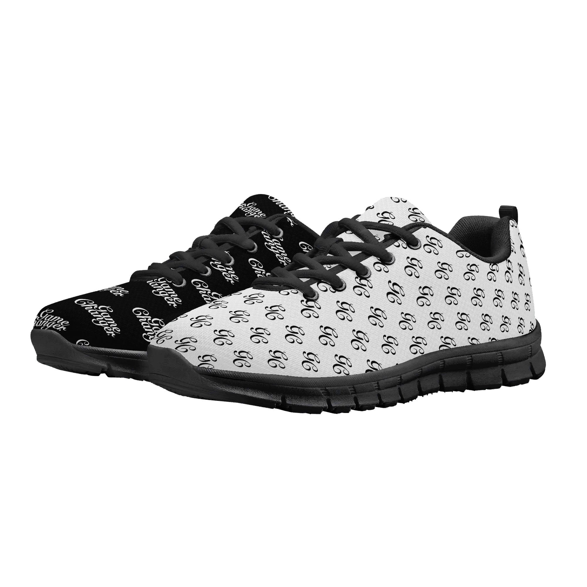 Game Changer V1 Black and White Running Shoe | Shoe Zero Design a Shoe Line