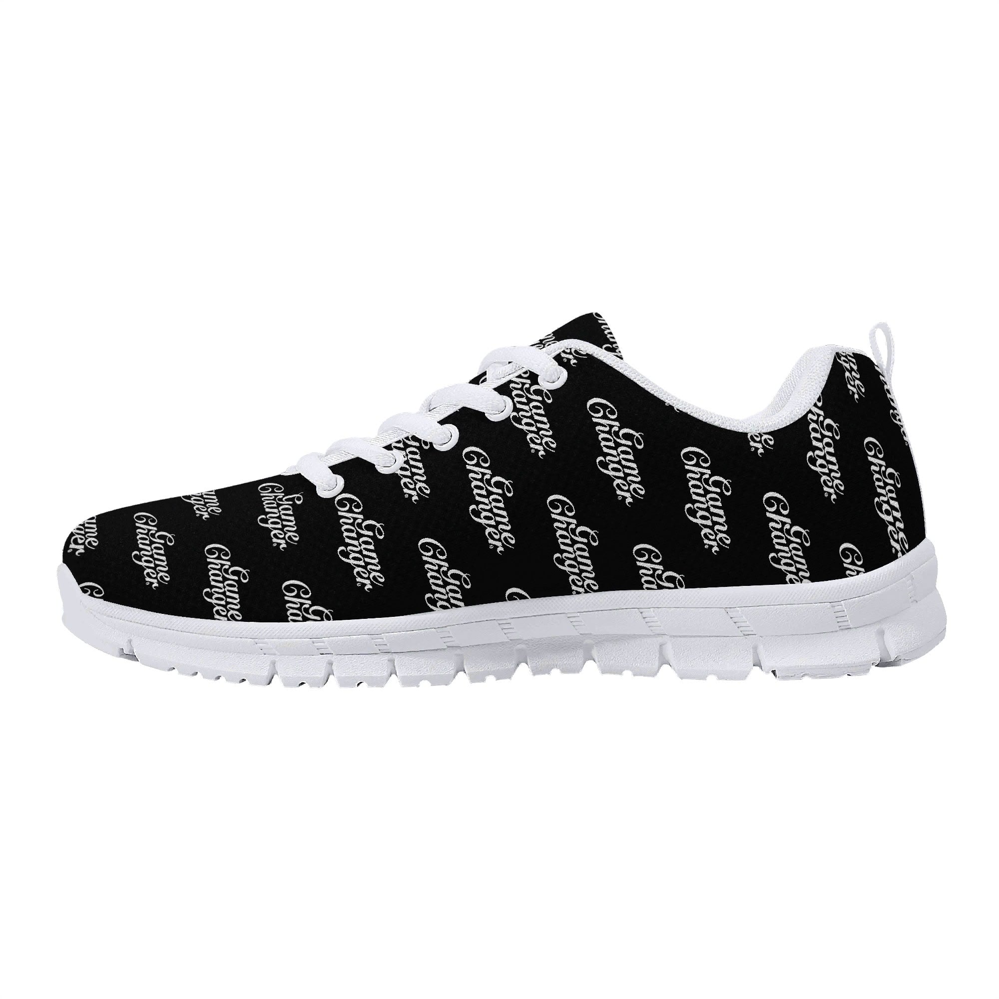 Game Changer V1 Black and White Running Shoe | Shoe Zero Design a Shoe Line