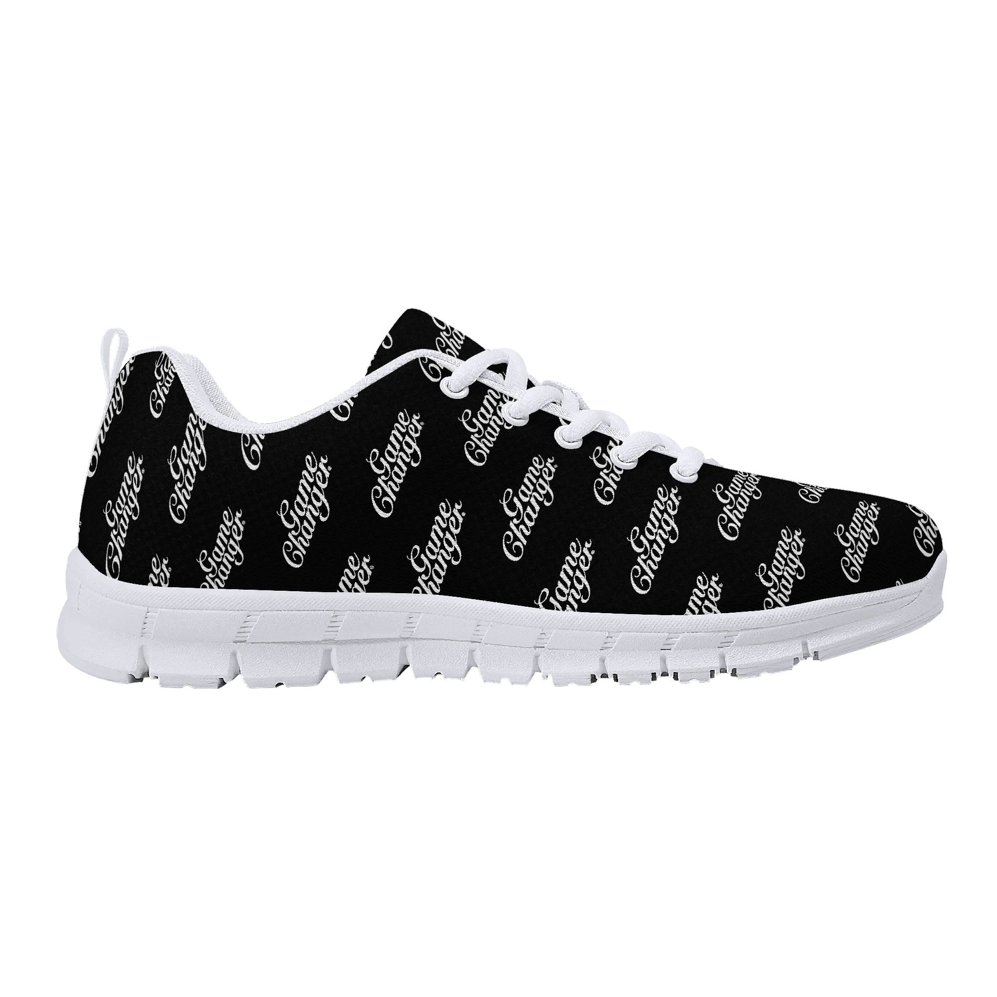 Game Changer V1 Black and White Running Shoe | Shoe Zero Design a Shoe Line