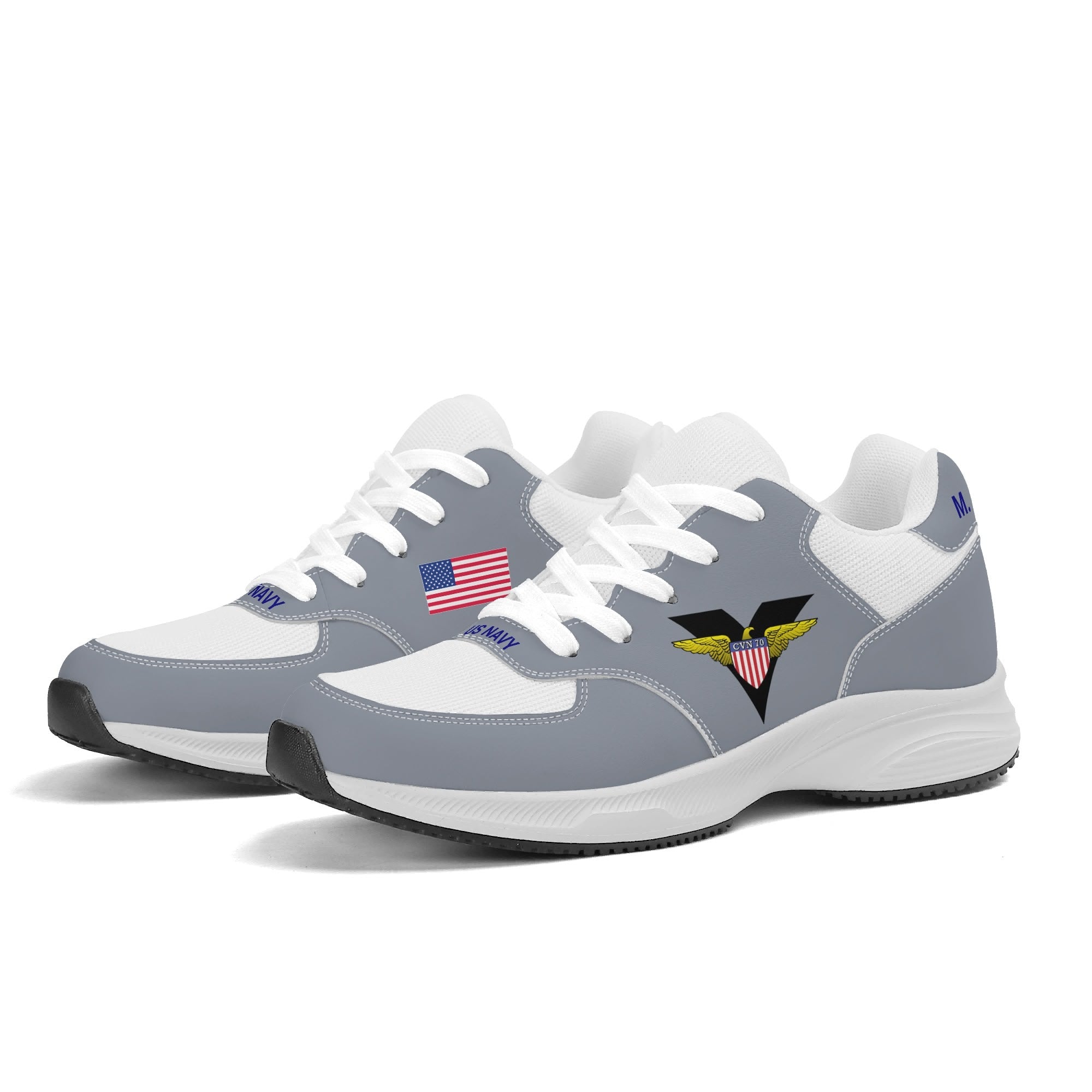 Haze Gray Navy Edition Customized Shoes | Shoe Zero