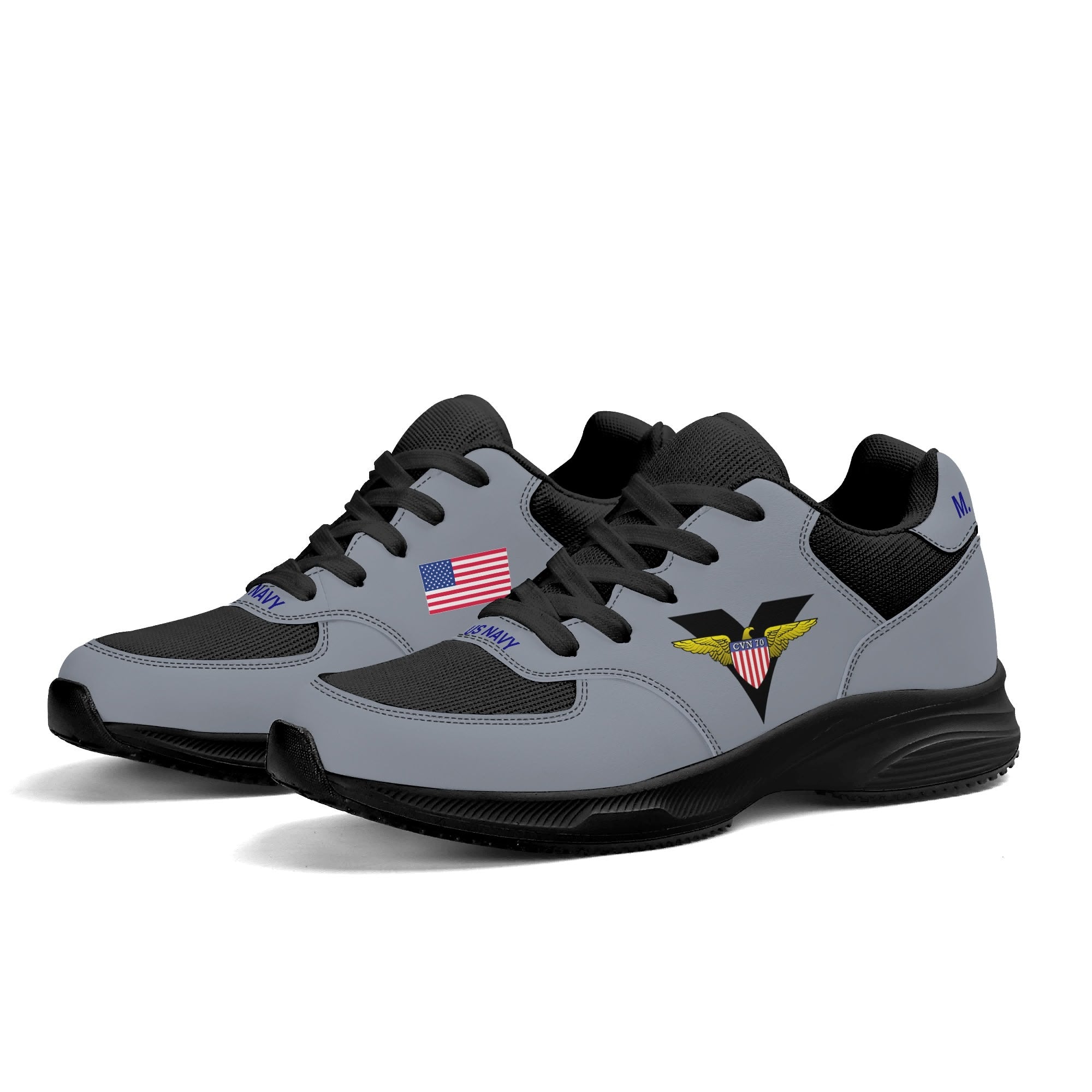Haze Gray Navy Edition Customized Shoes | Shoe Zero