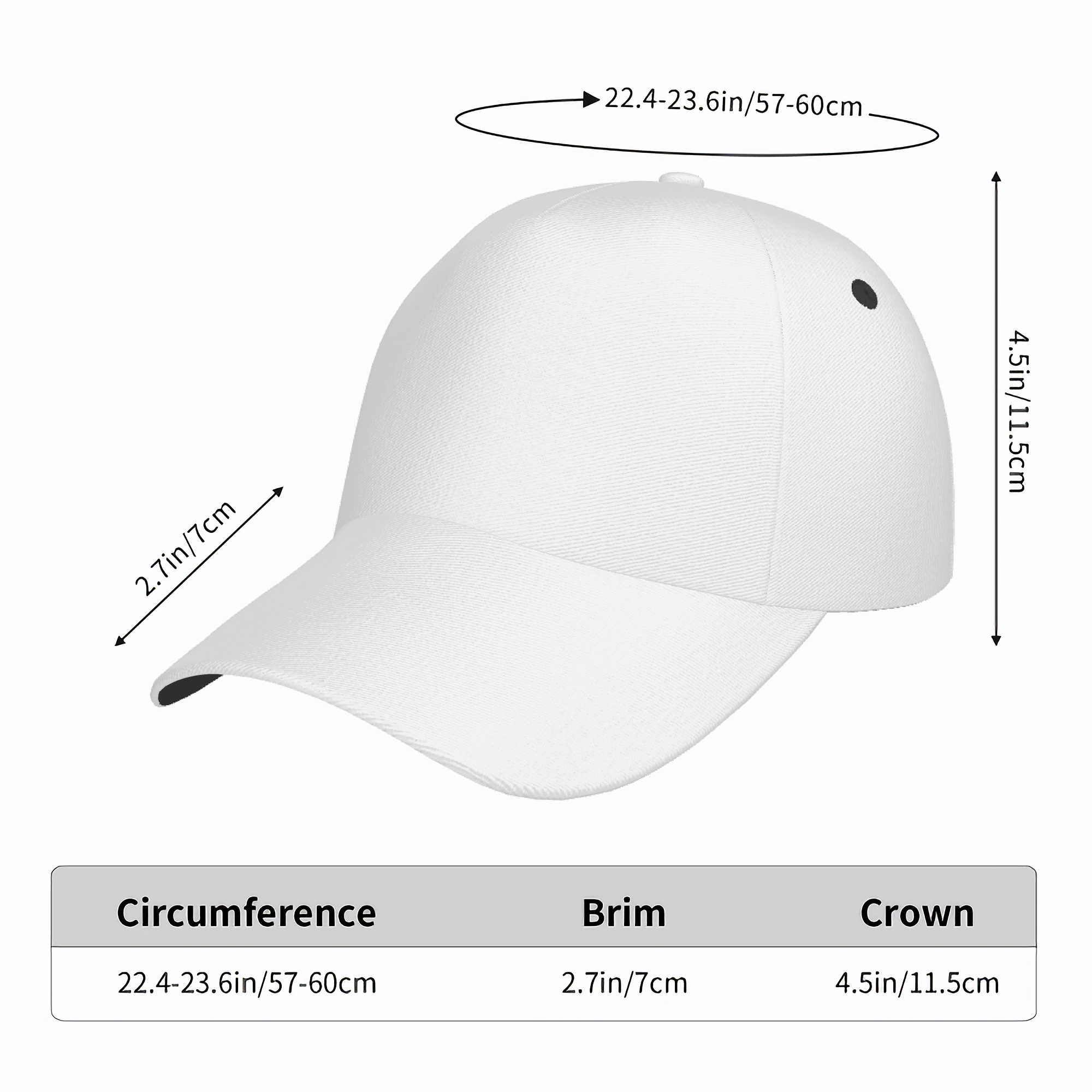 Customizable Curved Brim Baseball Cap