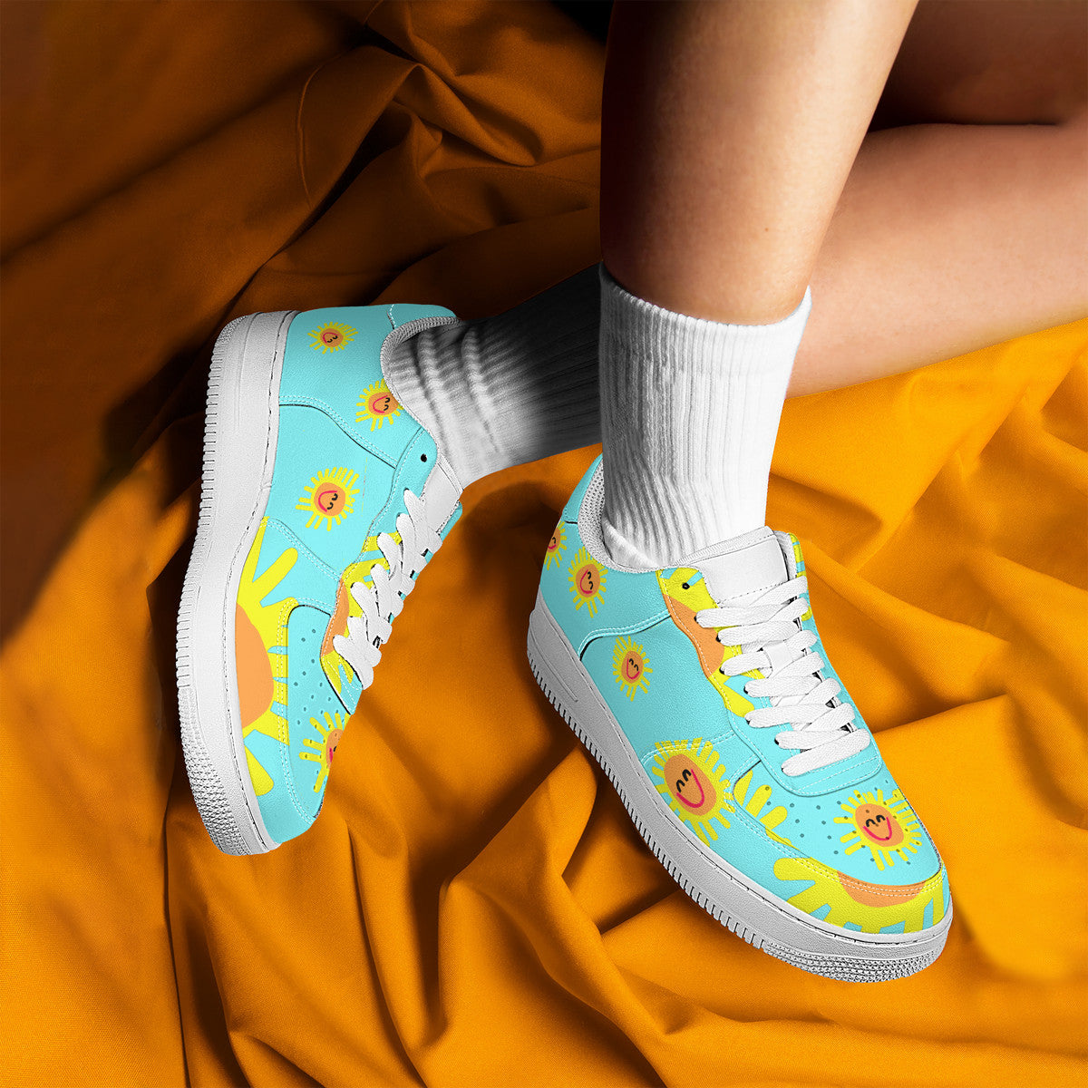 Happy Sunshine Customized Low Top Unisex Sneaker - Shoe Zero