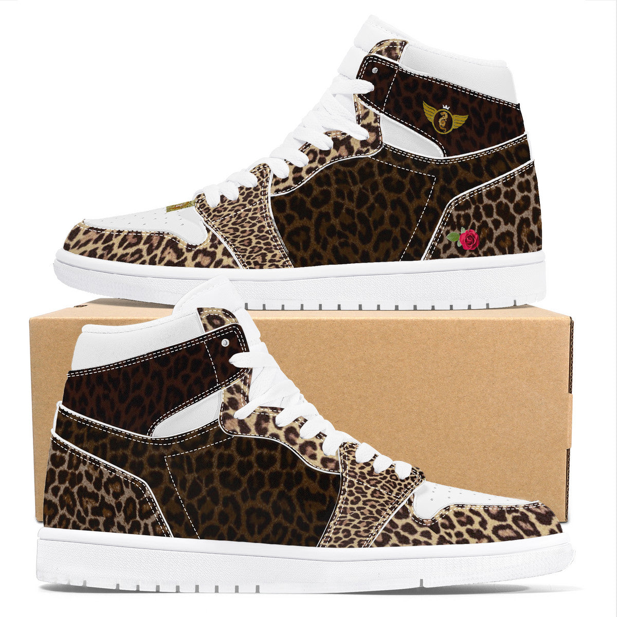 Majestic Black and Gold Print | High Top Customized | Shoe Zero