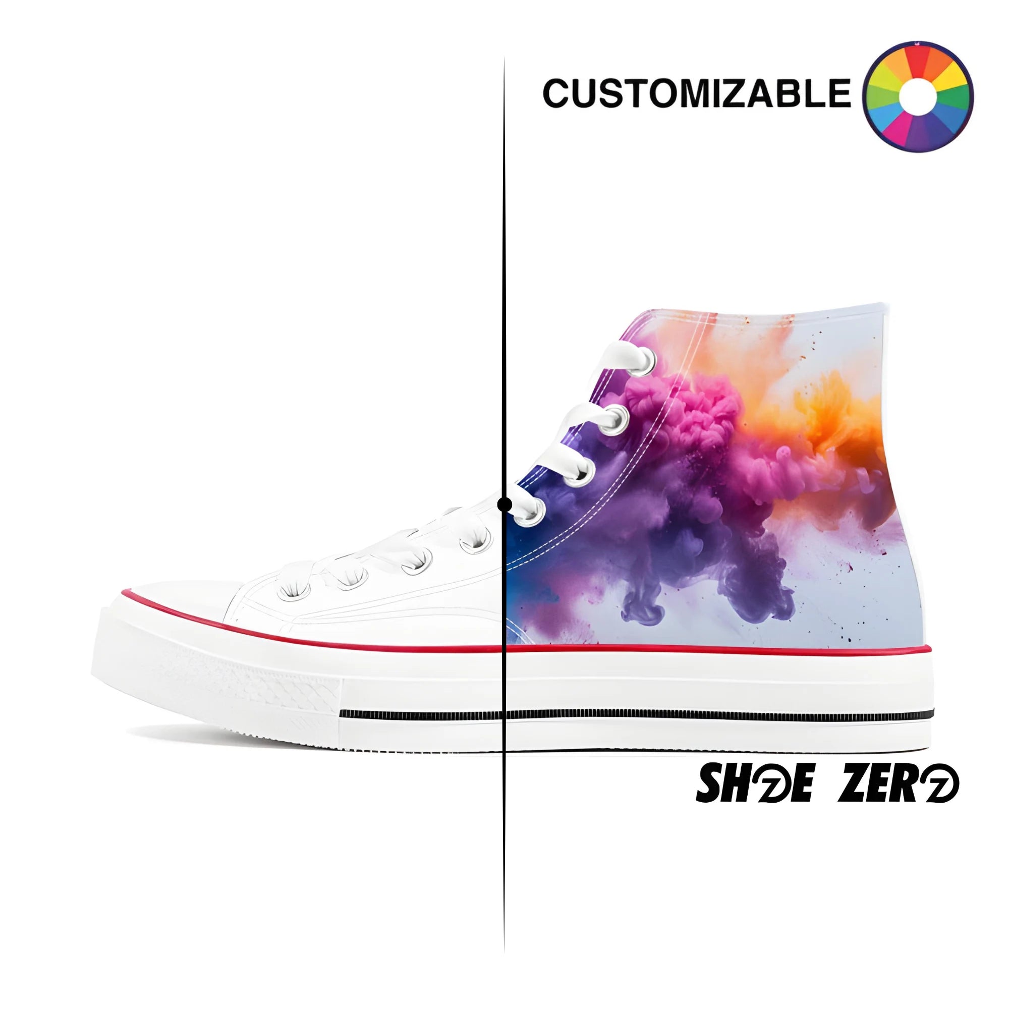 Customize your own high top sneakers cheap