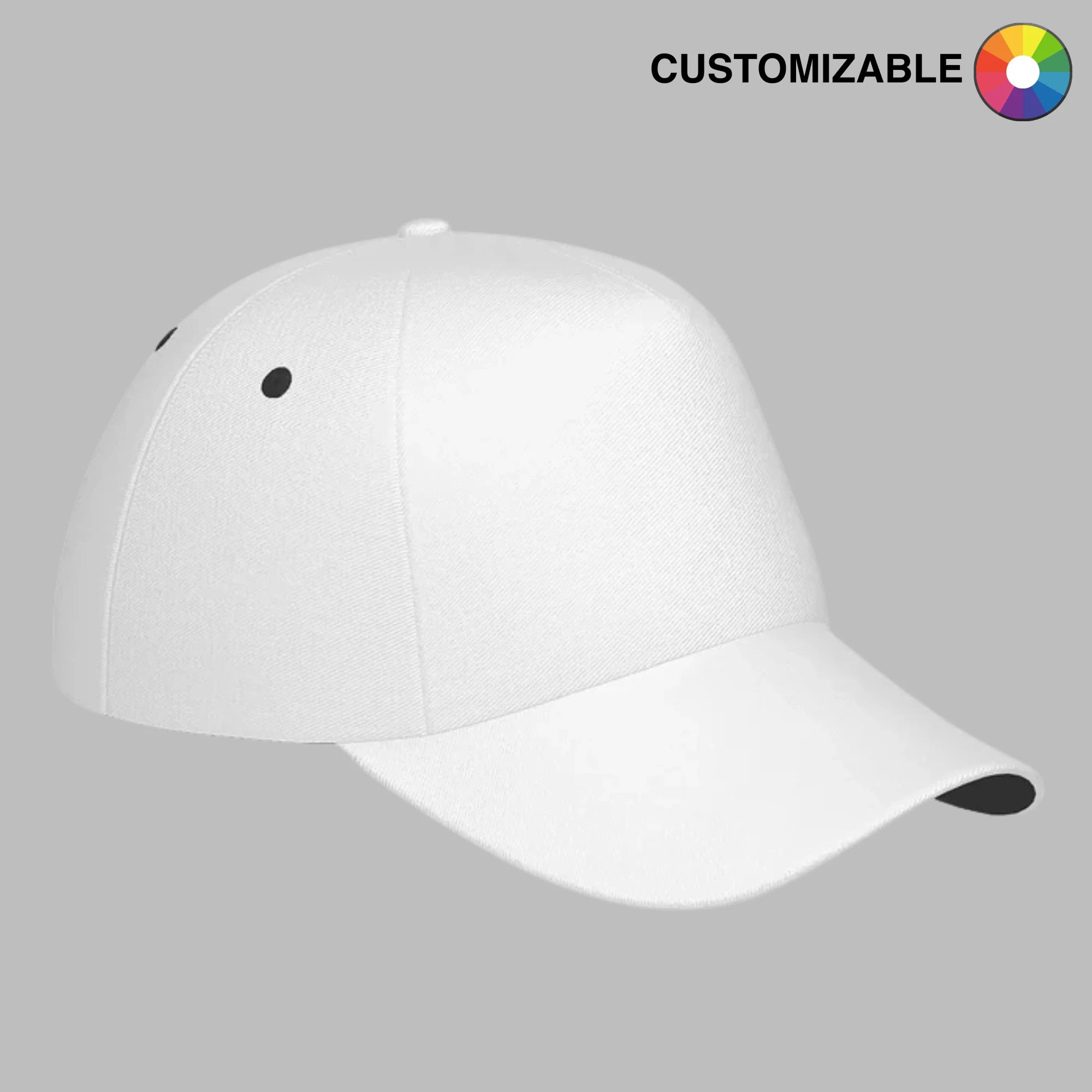 Customizable Curved Brim Baseball Cap | Custom Cap | Shoe Zero