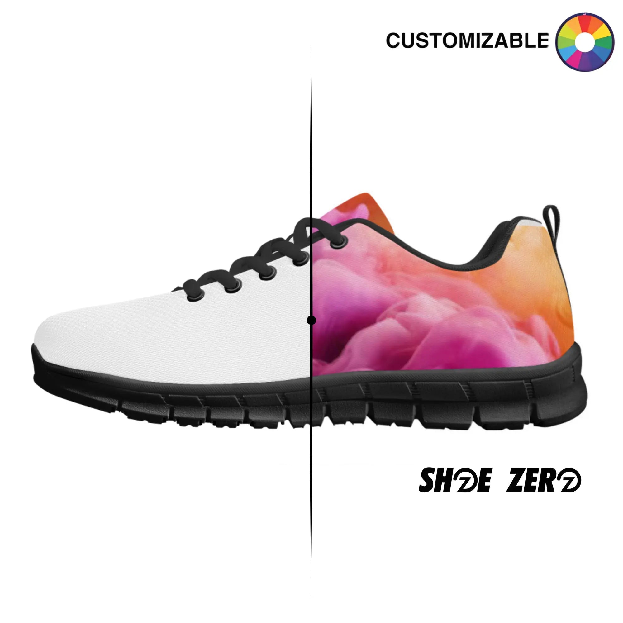 Customizable Running Shoes Black