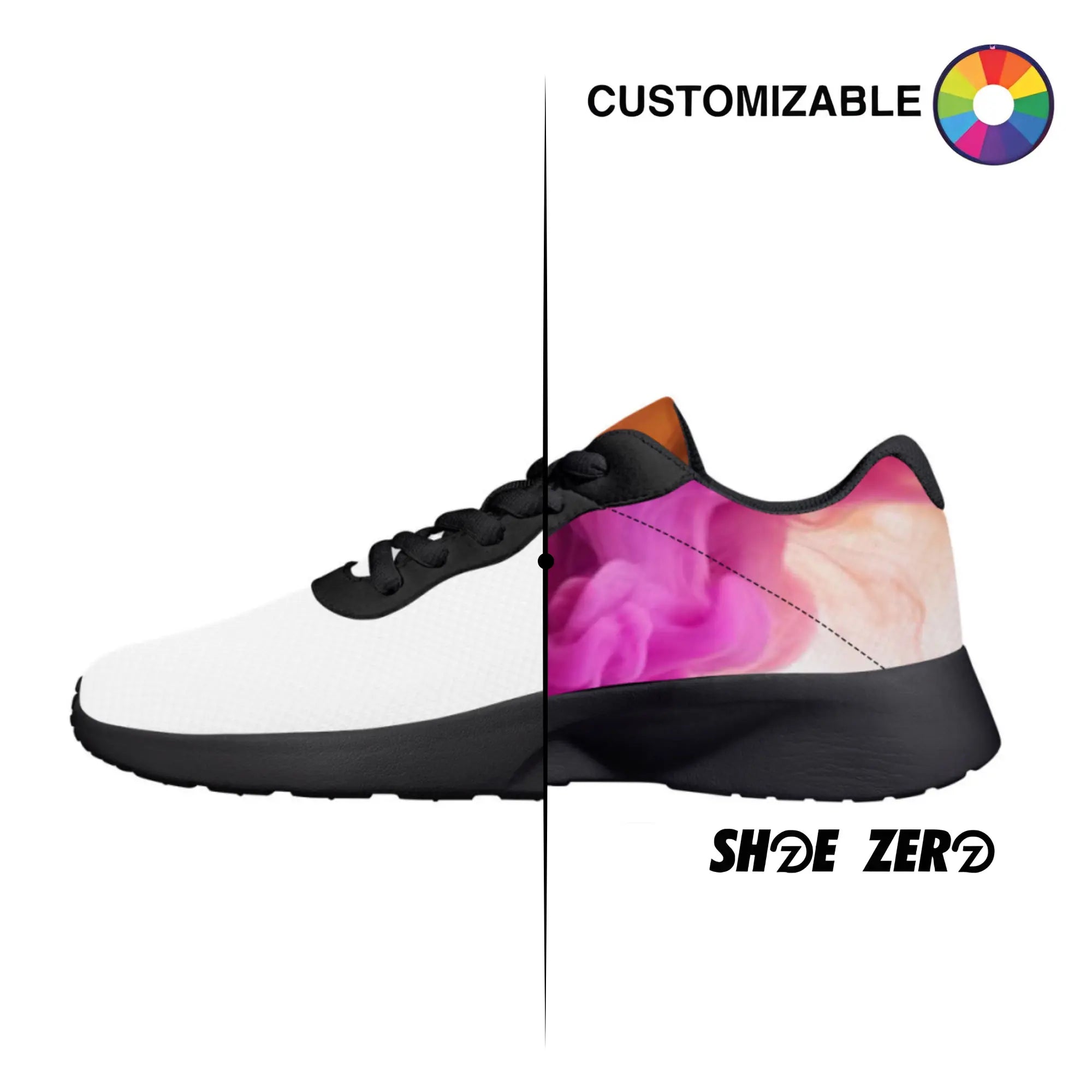 Customizable Air Mesh Zero Black Custom Shoes Shoe Zero