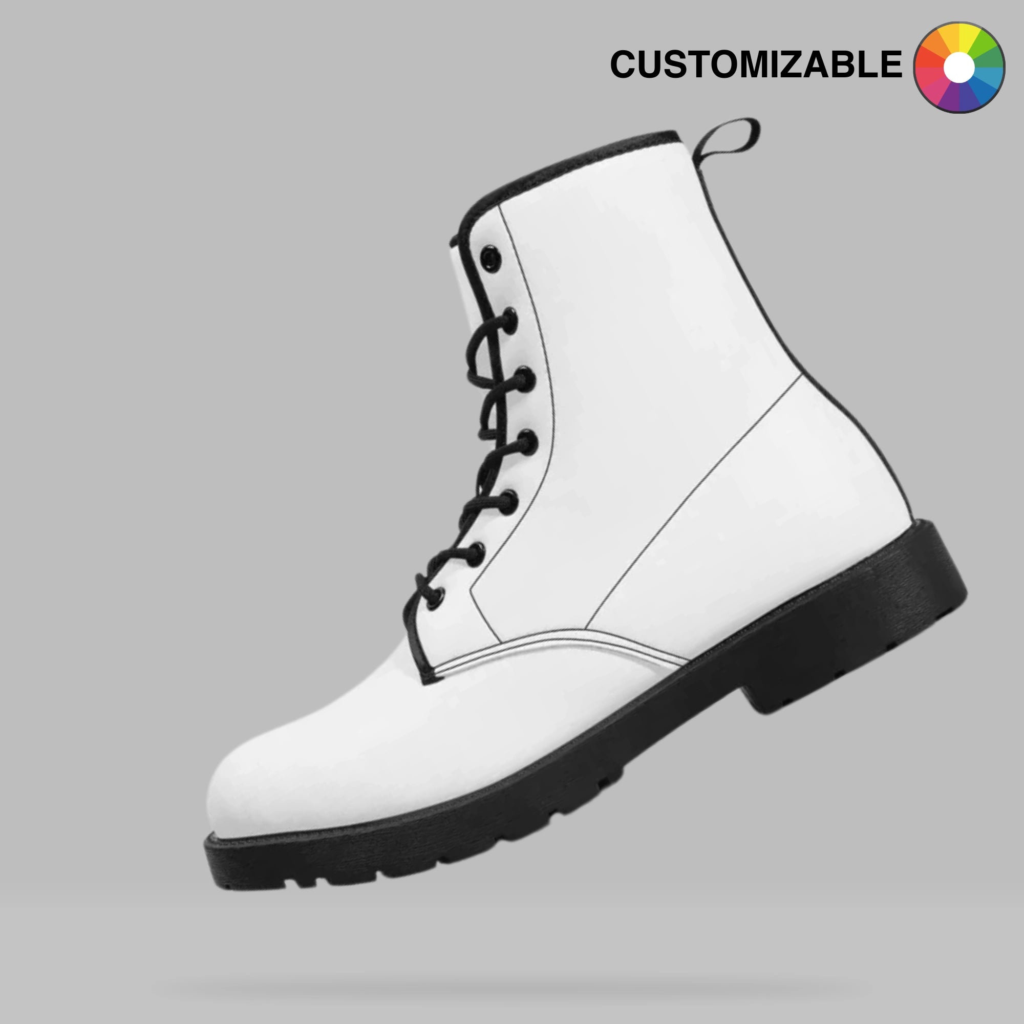 Customizable Vegan Leather Boots