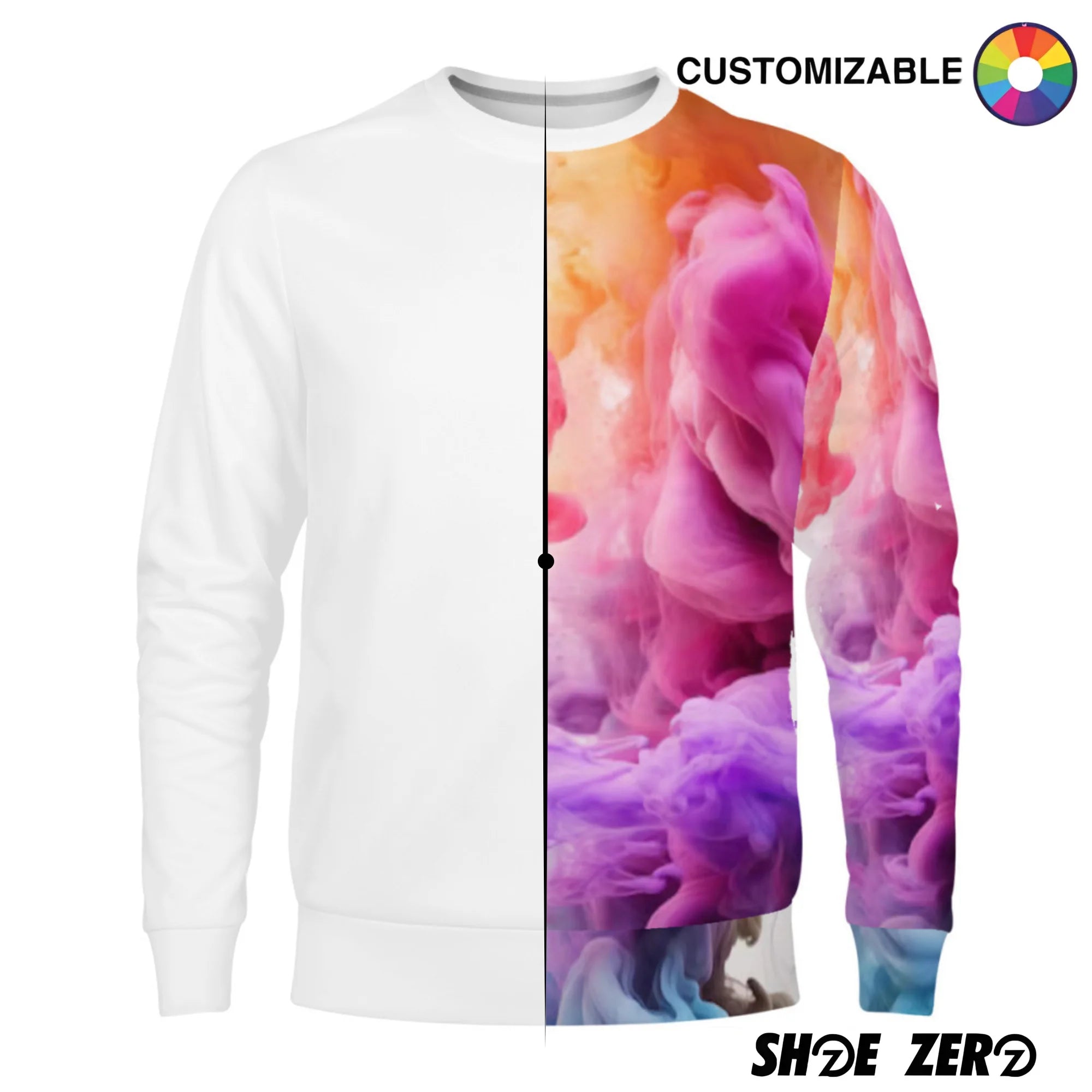 Custom all over print sweatshirt best sale