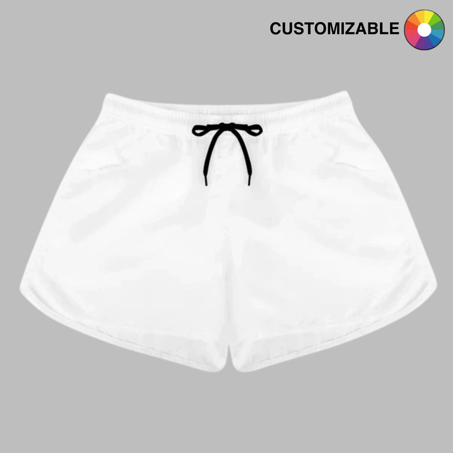 athena zero shorts front gray bg