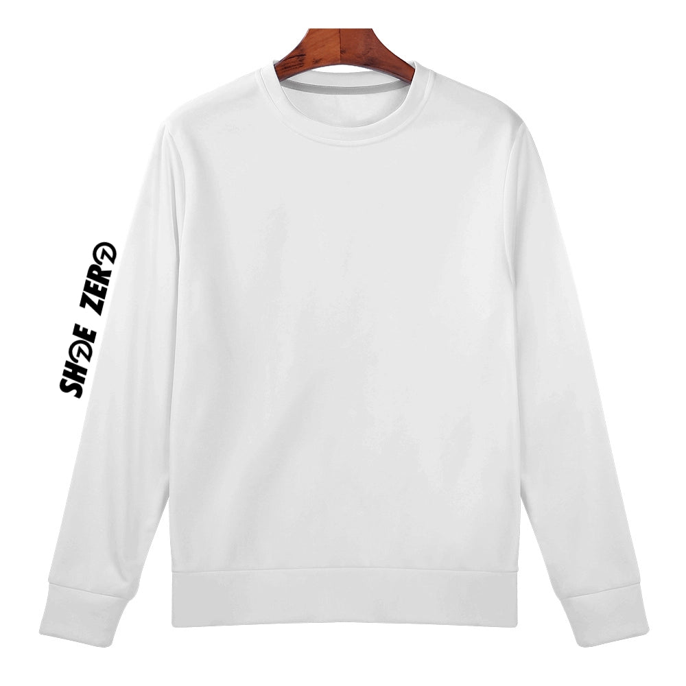 Customizable All Over Print Crew Neck Sweatshirt  - Front part of the Sweatshirt with hanger