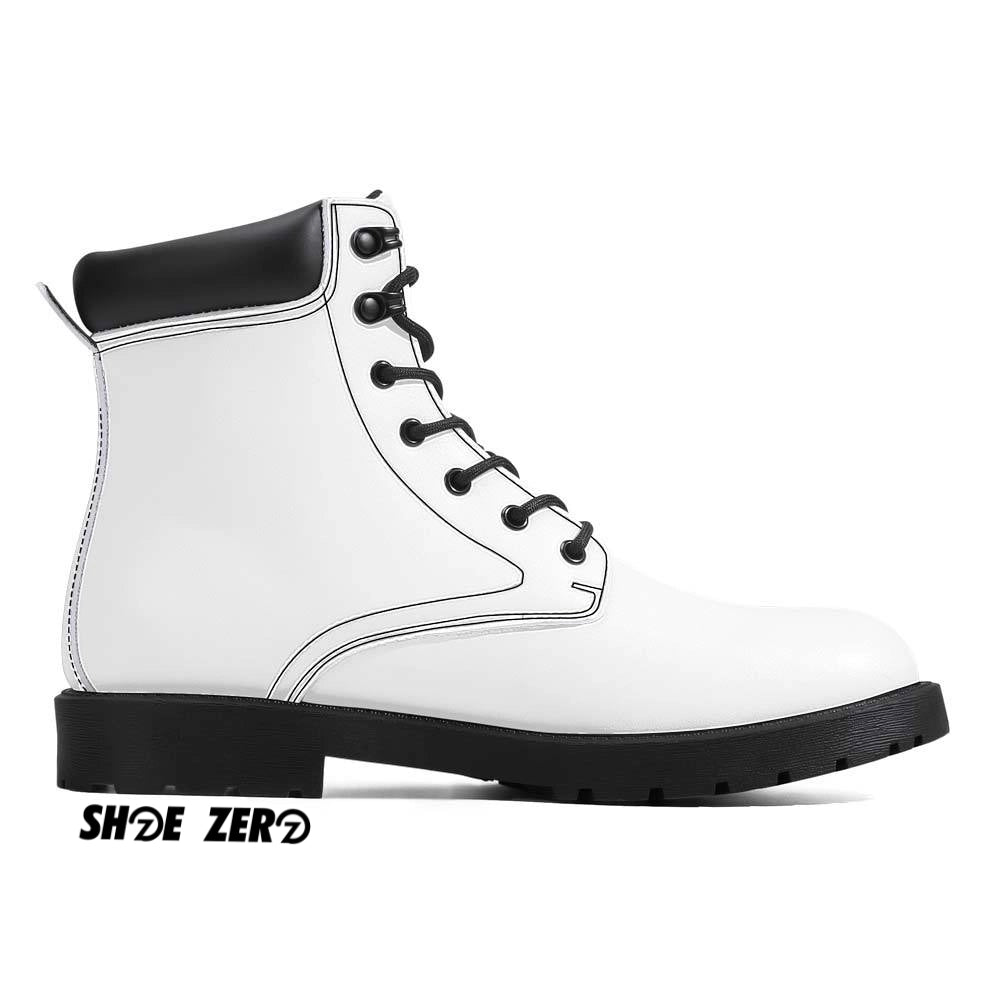 Customizable All Season Leather Boots - Left Inside part of the shoe