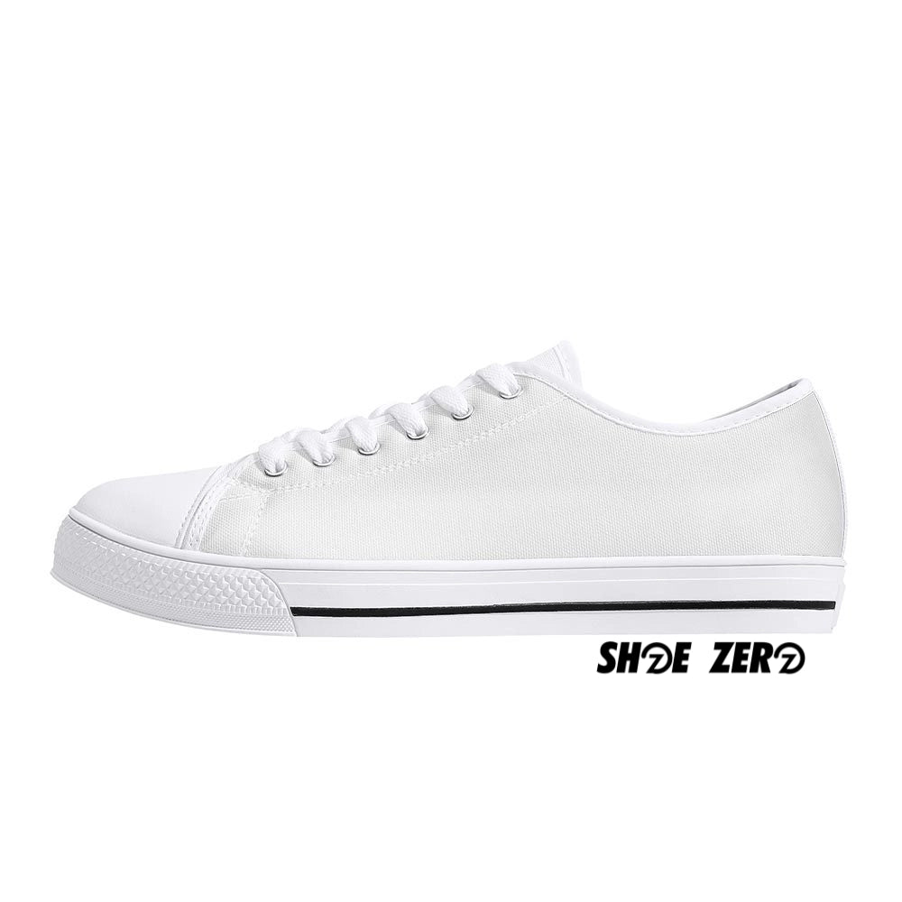 White canvas top tennis shoes