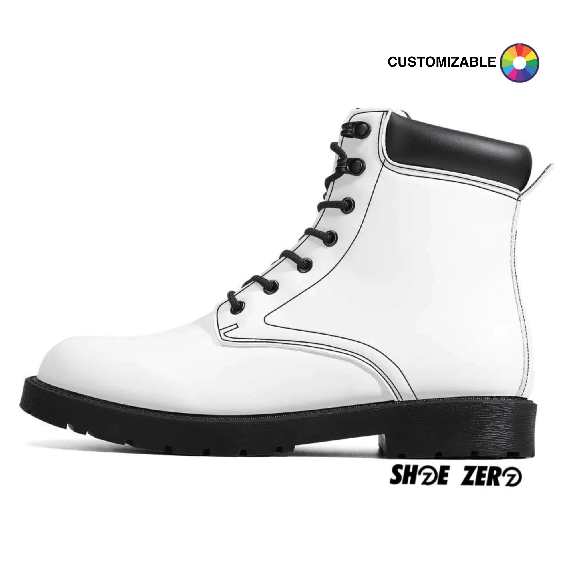 Customizable Eco Vegan Leather Boots | Design your own | Shoe Zero