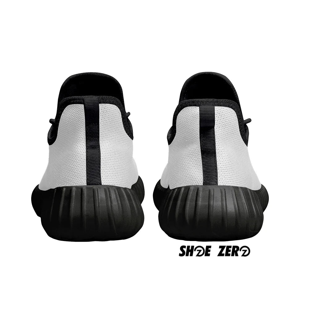 Customizable Mesh Knit Sneakers - Back part of the shoe