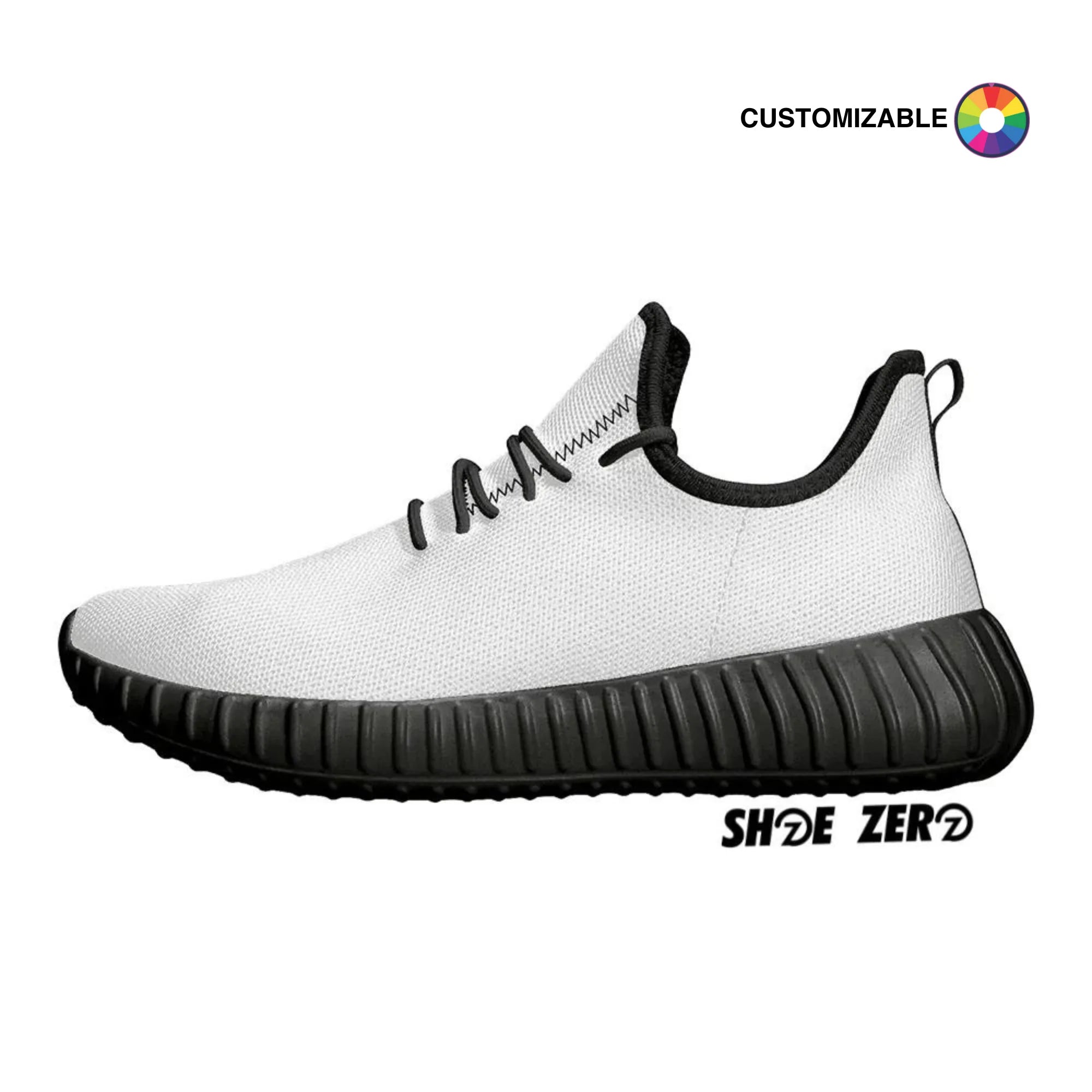Customizable Mesh Knit Sneakers (Black)