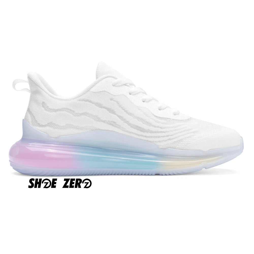 Customizable Rainbow Atmospheric Cushion Running Shoes - Left Inside part of the shoe