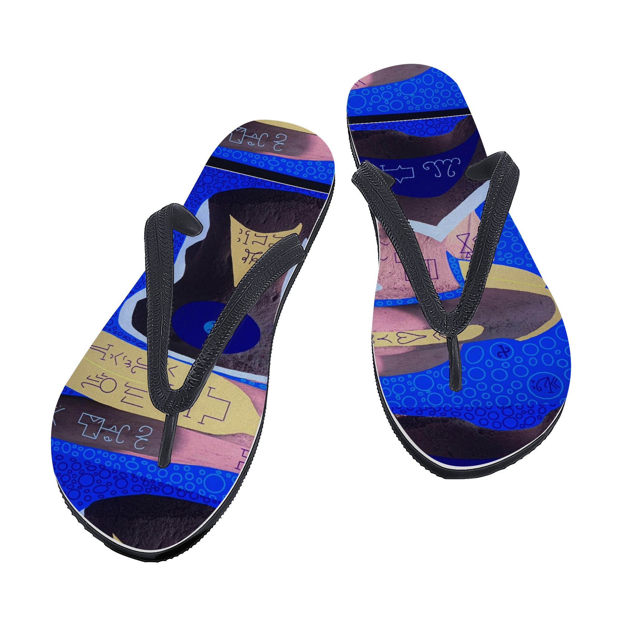 Coolourful flipflop- Forever in peace flip by Sylliboy - Shoe Zero