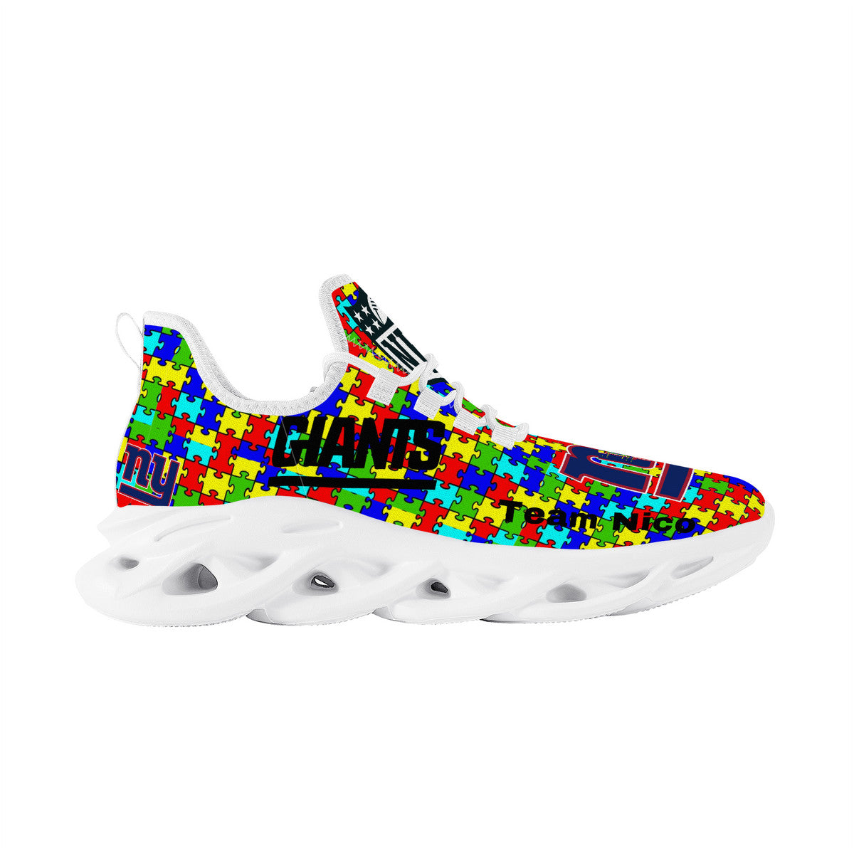 Autism Personalized Flex Sneaker | High Top Customized | Shoe Zero