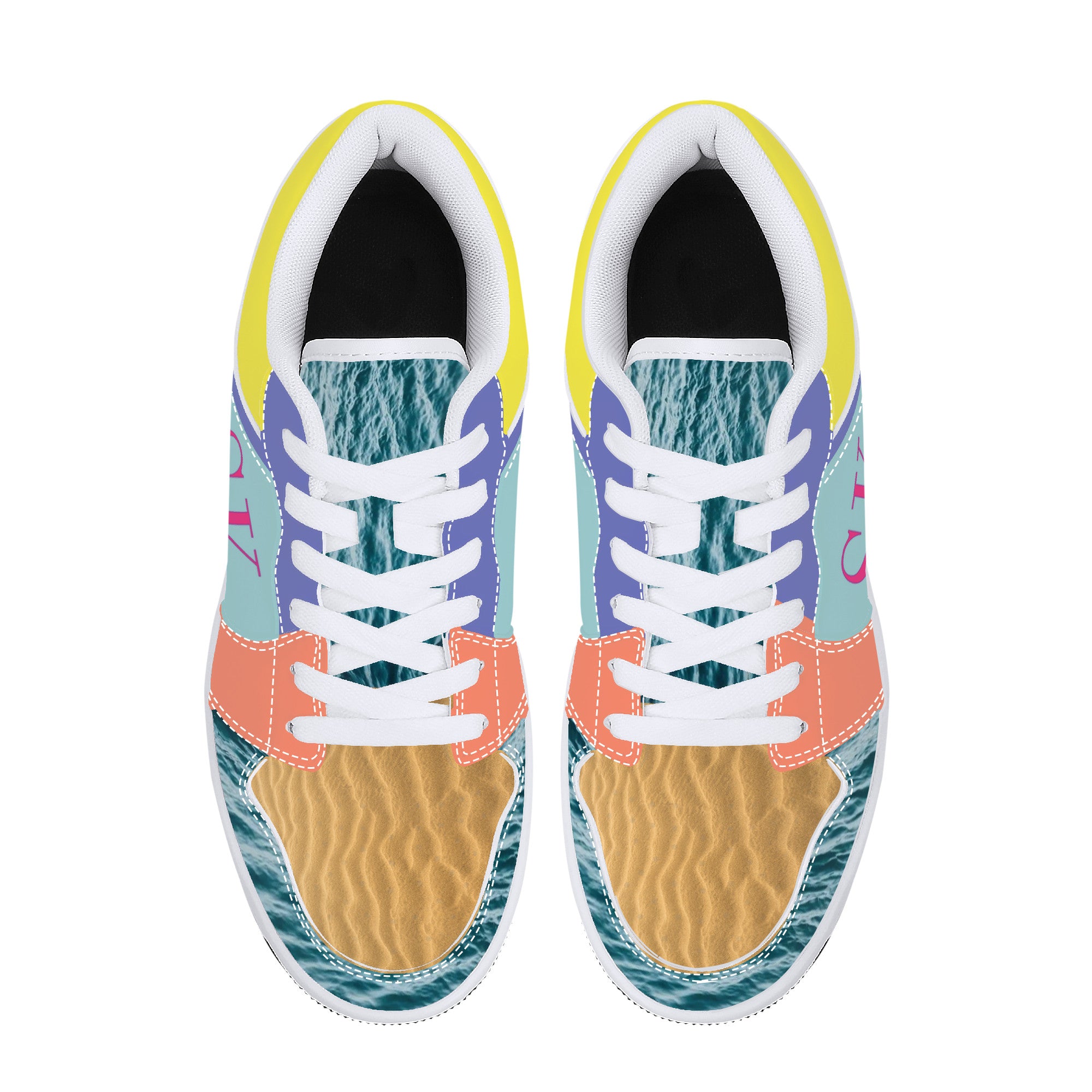 Cole R Customized Low-Top Sneakers - White - Shoe Zero