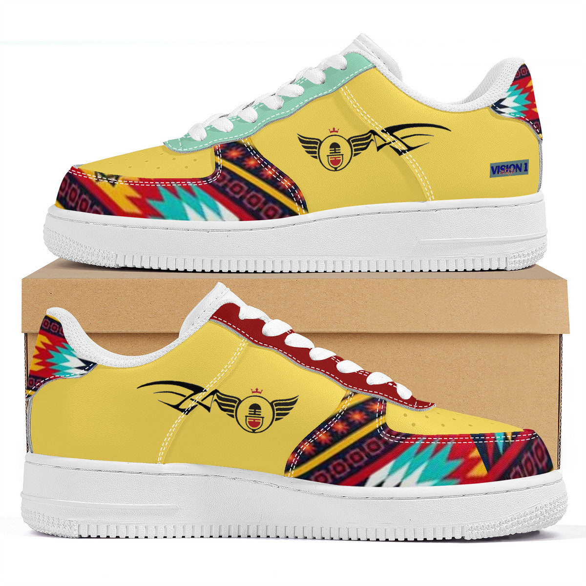 Gold Women Tribute Customized Low Top Sneaker - Shoe Zero
