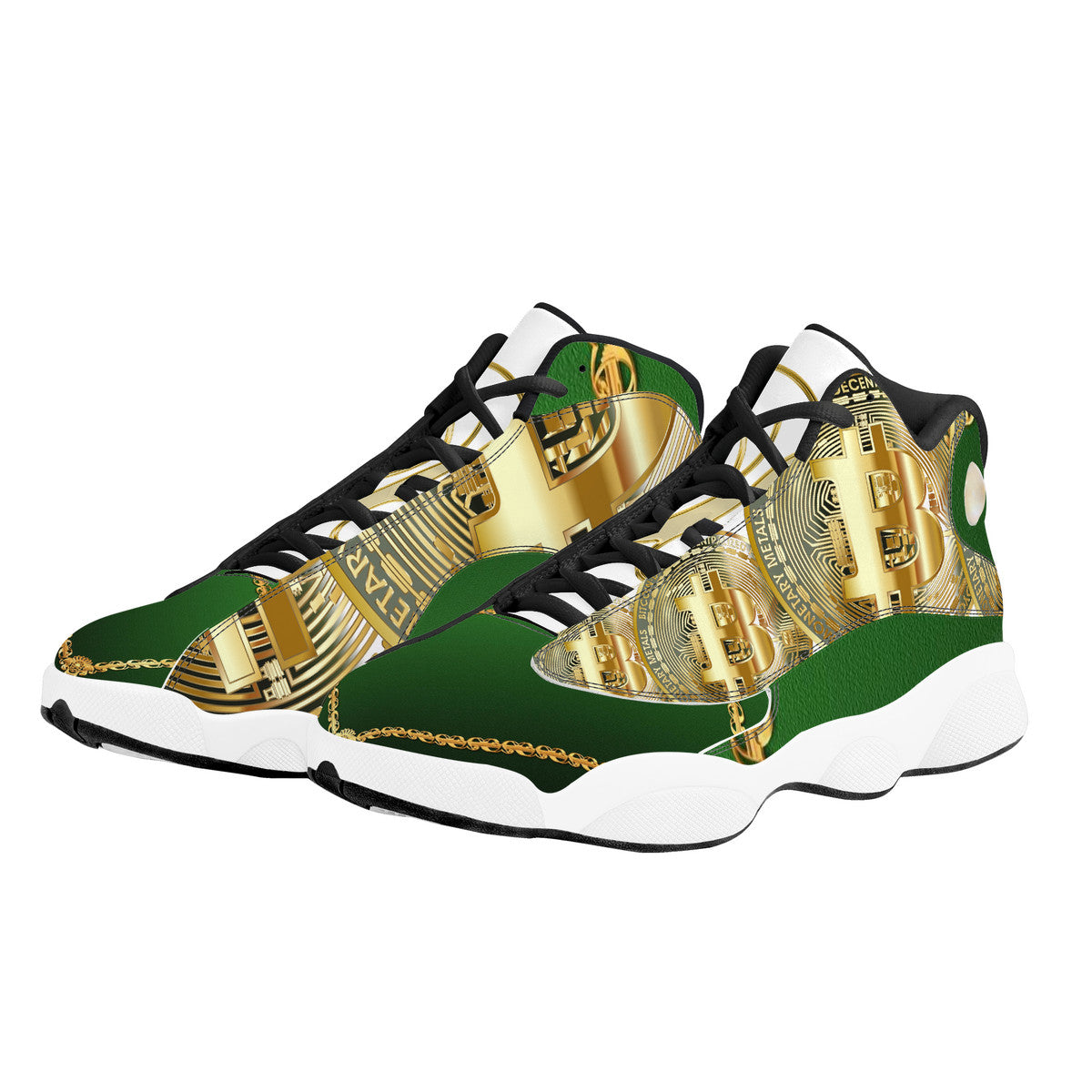 Bitcoin Drip | Custom High Tops | Shoe Zero