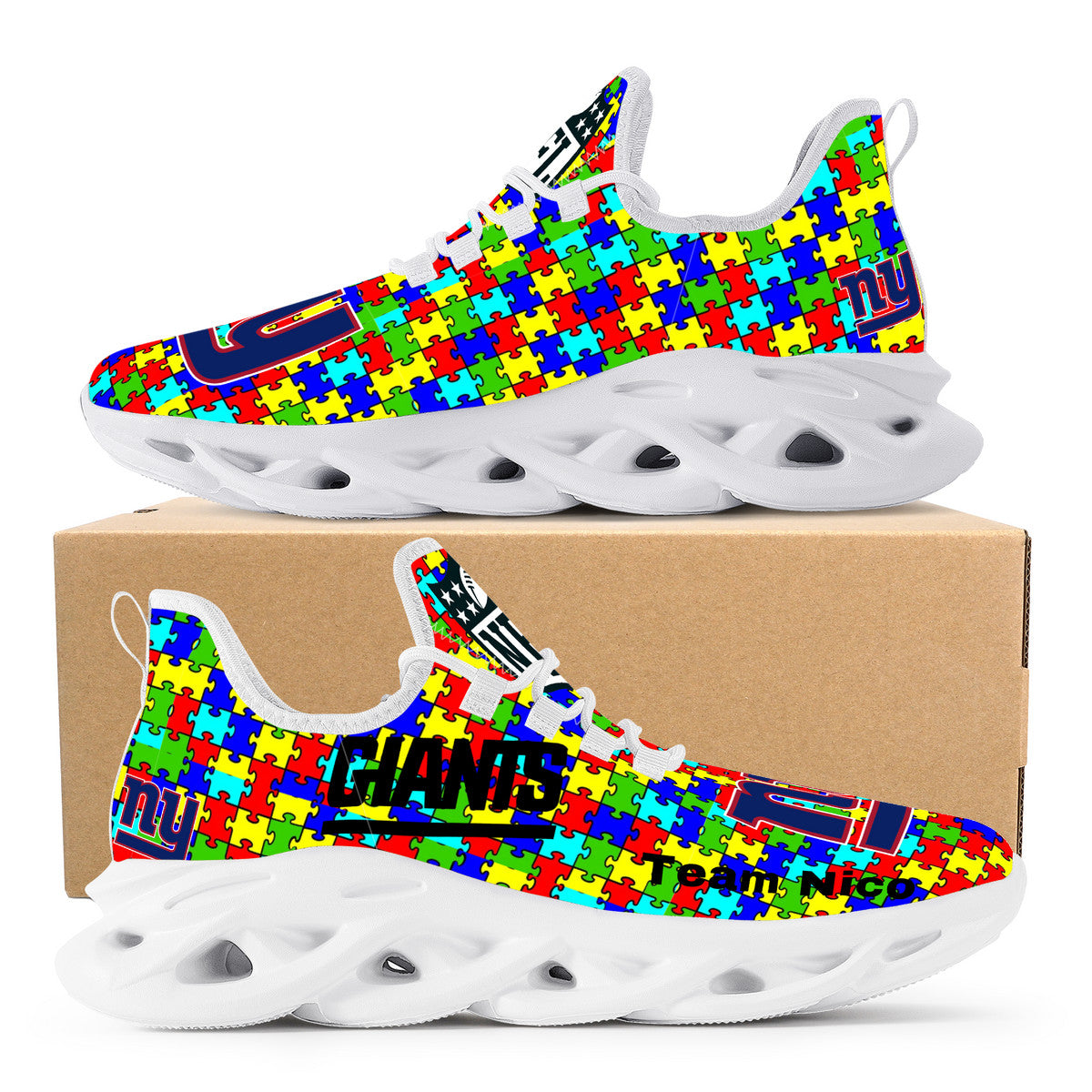 Autism Personalized Flex Sneaker | High Top Customized | Shoe Zero