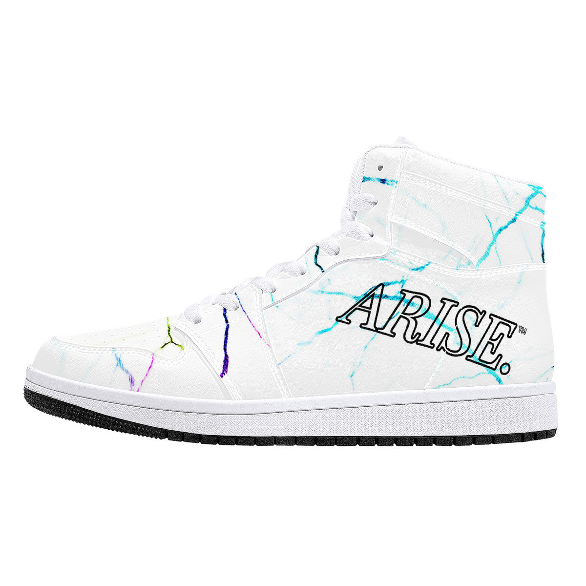 Arise Merch - "Flawed" | Customized High tops | Shoe Zero