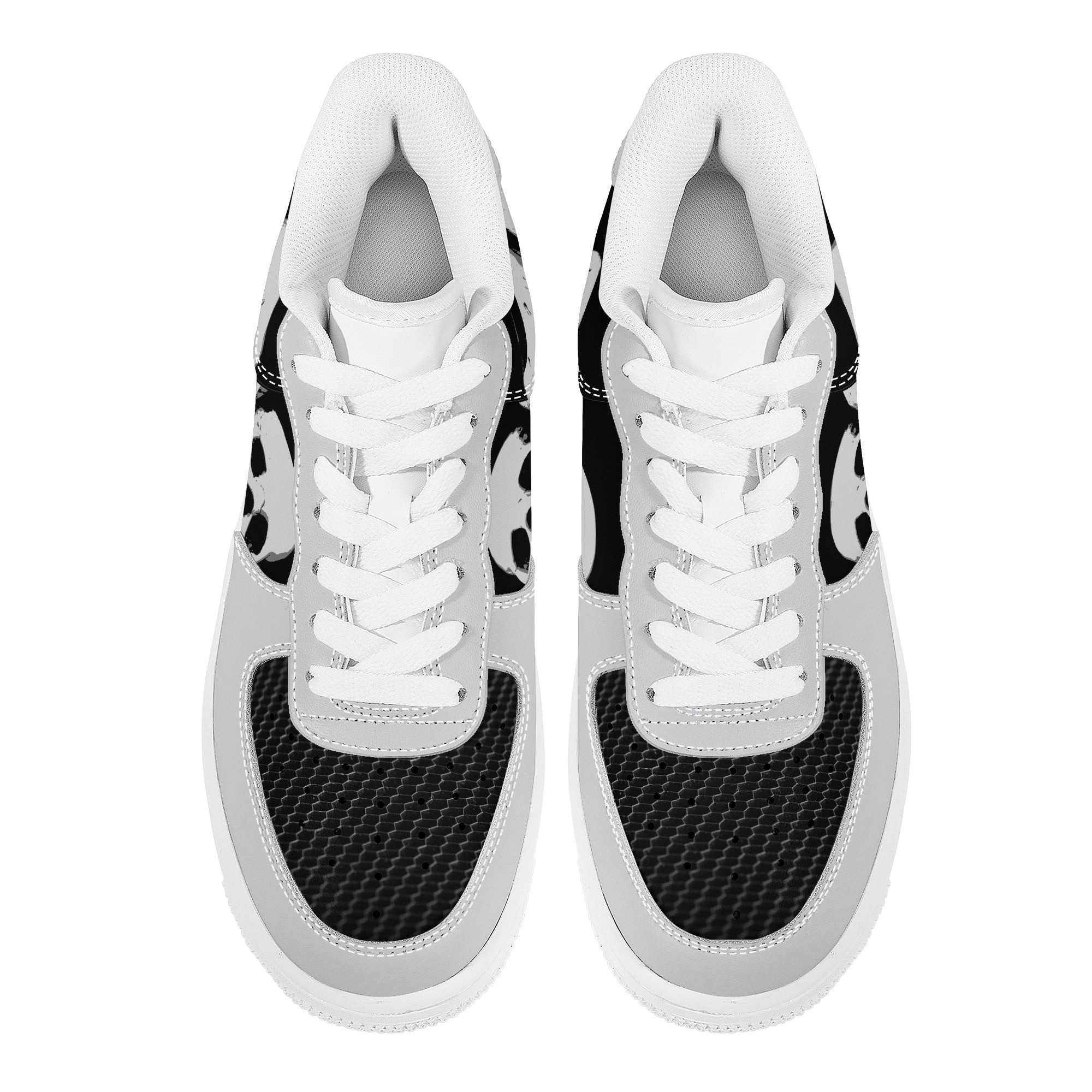 Skull Print Low Top Sneakers | Custom Branded Shoes | Shoe Zero