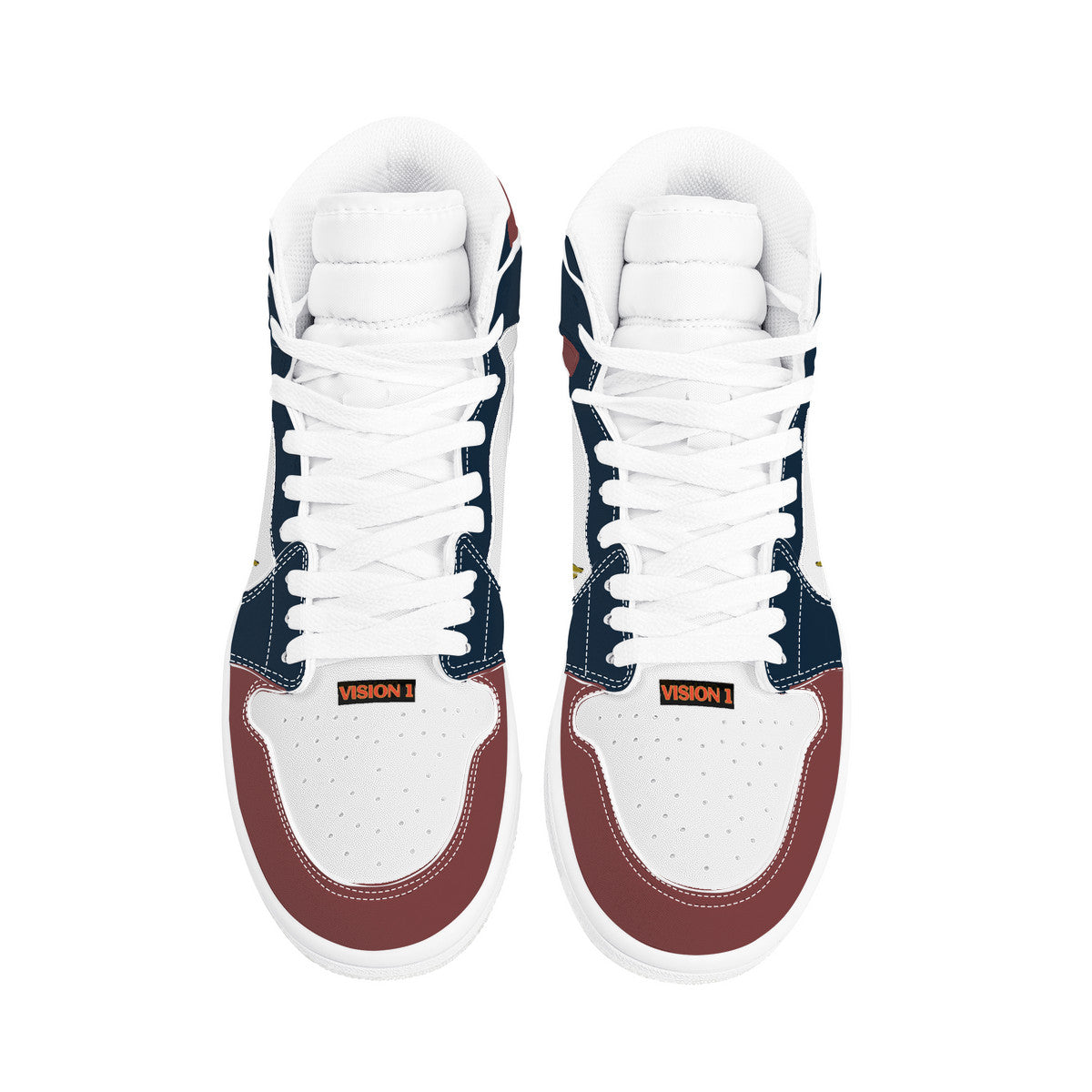 Gold Series - Crimson and Black | High Top Customized | Shoe Zero