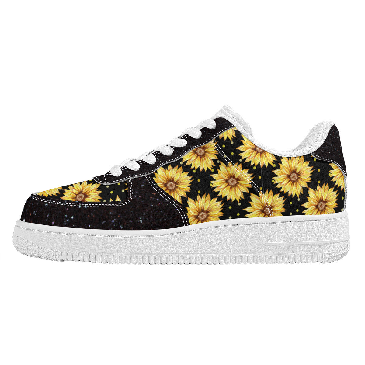 Sunflower top sneakers, sunflower shoes