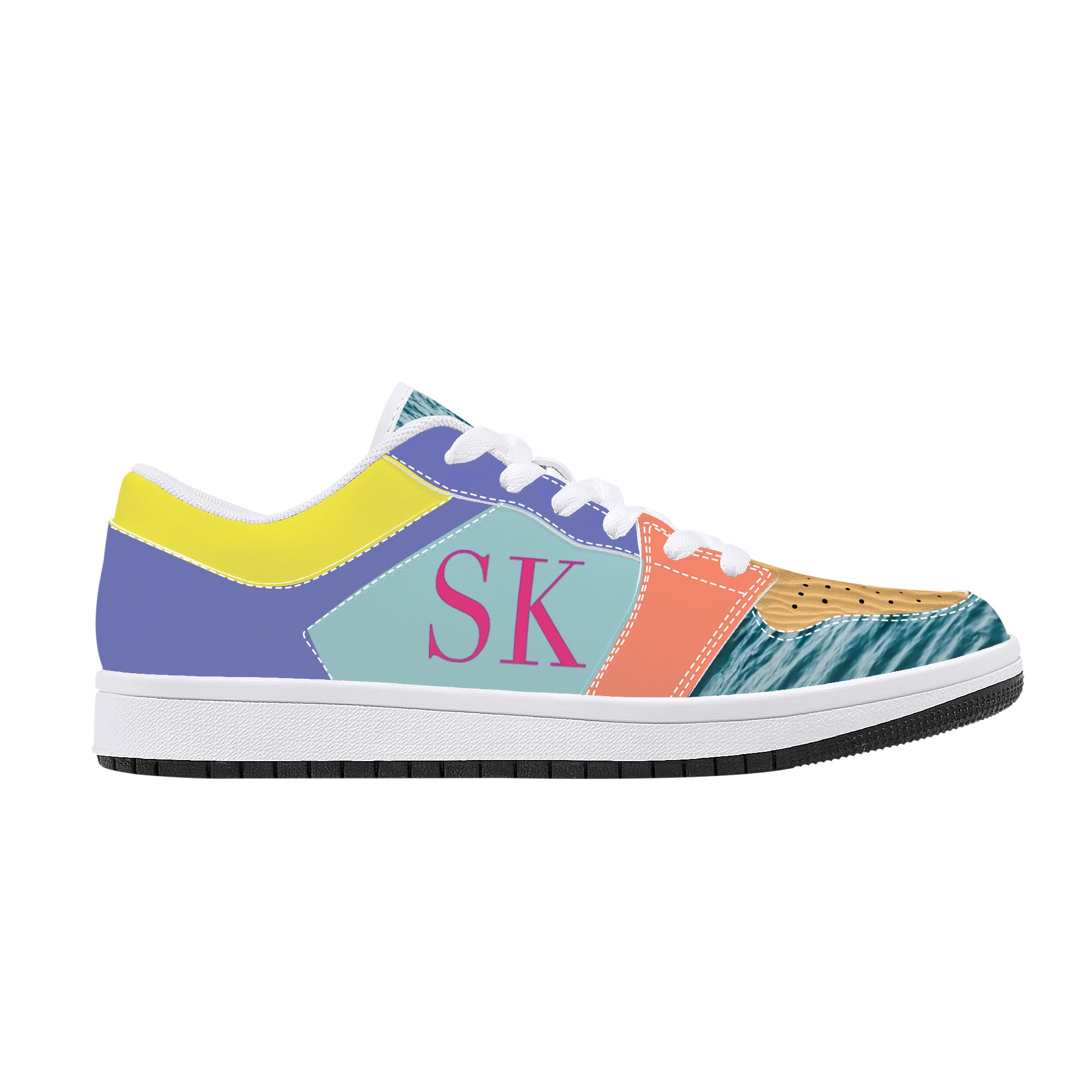 Cole R Customized Low-Top Sneakers - White - Shoe Zero